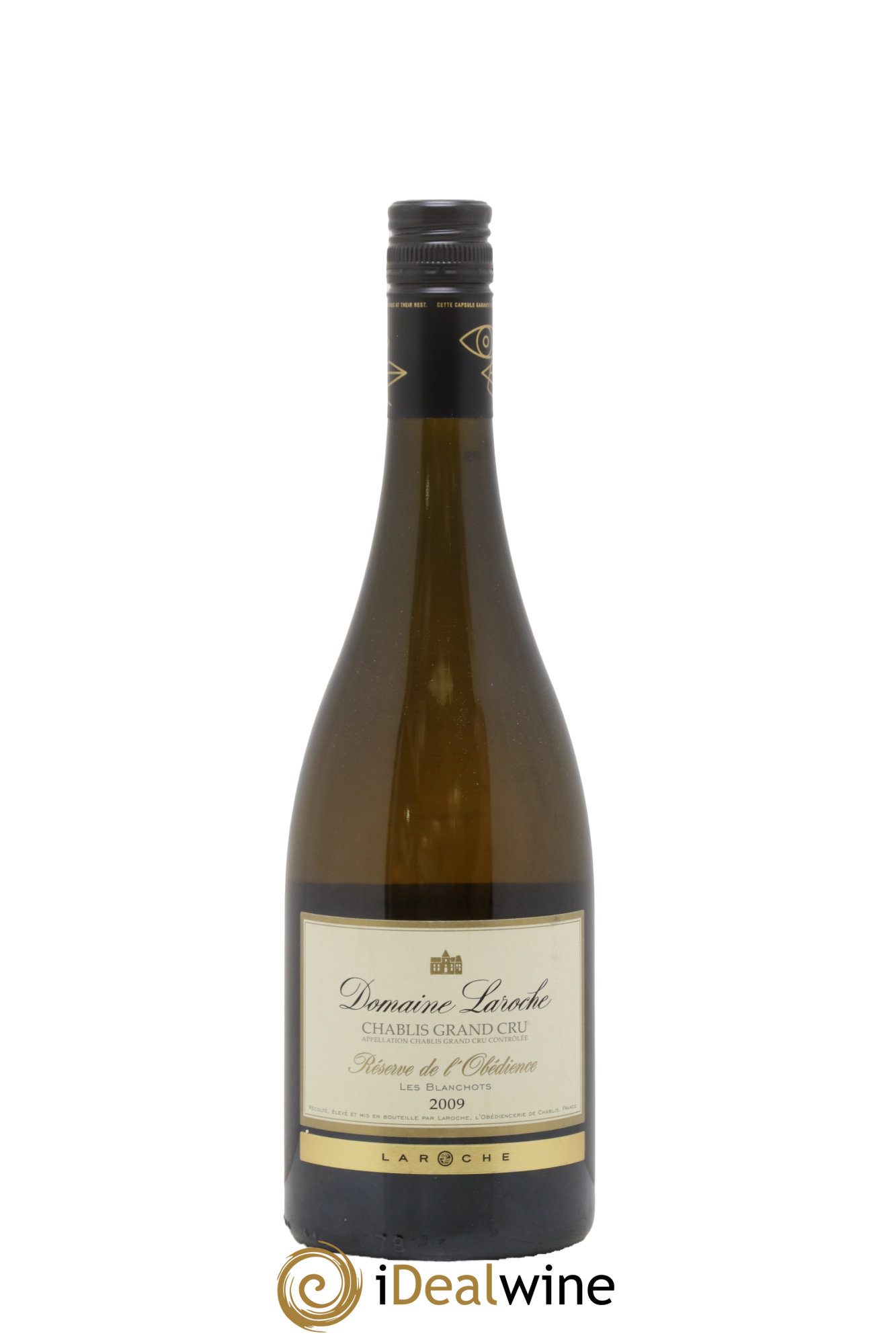 Chablis Grand Cru Les Blanchots - Réserve de l'Obédience Domaine Laroche 2009 - Lot de 1 bouteille - 0