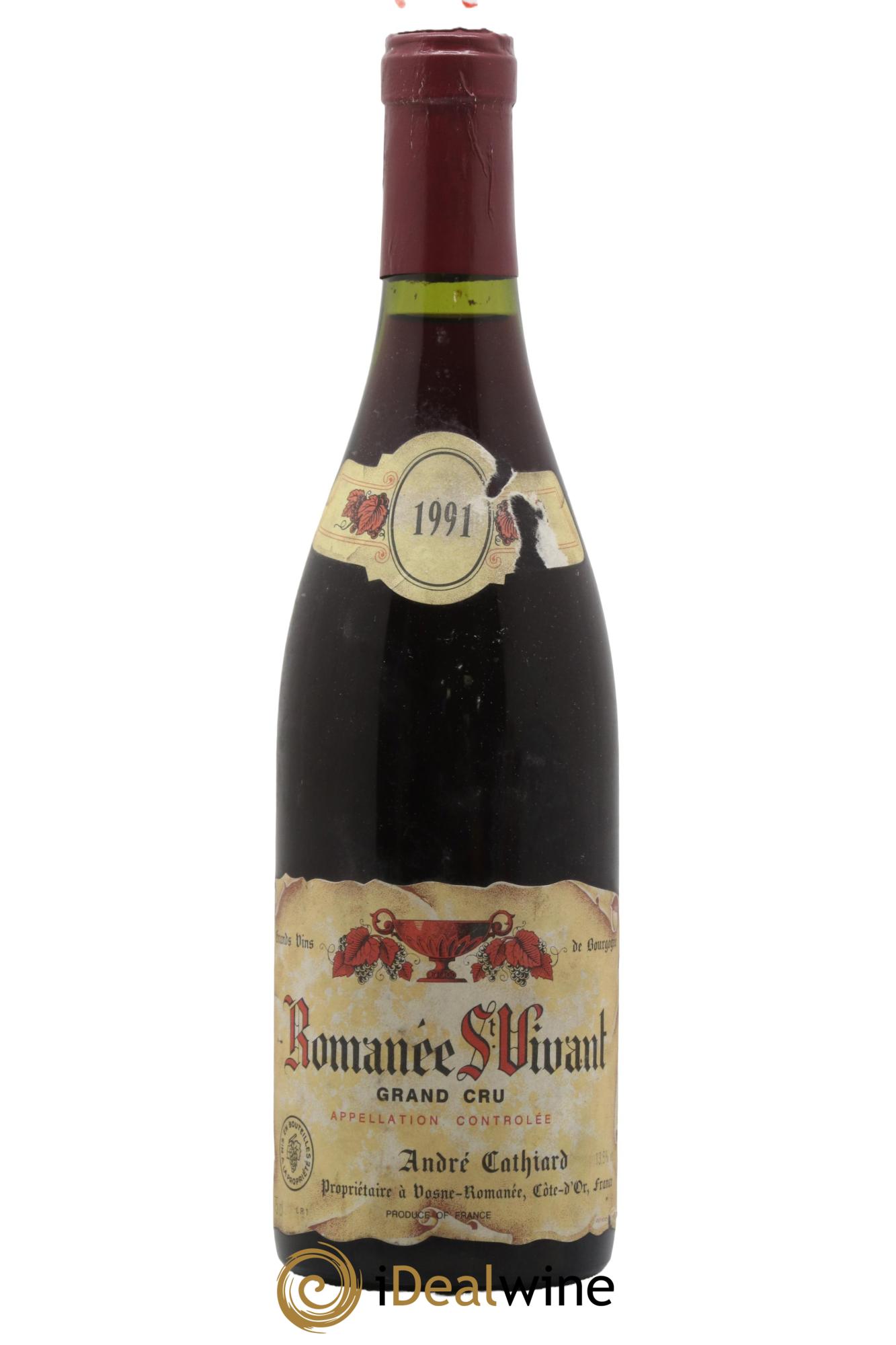 Romanée-Saint-Vivant Grand Cru André Cathiard 1991 - Lotto di 1 bottiglia - 0