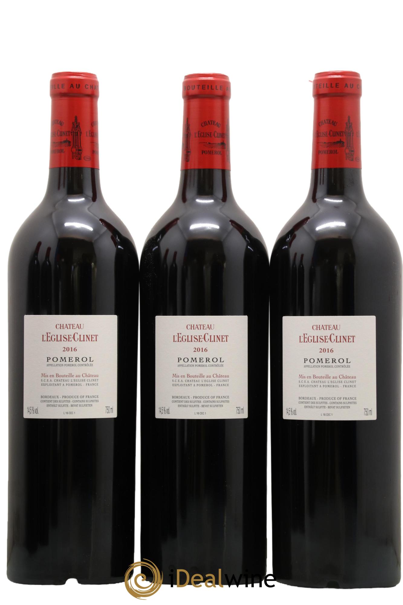 Château l' Église Clinet 2016 - Lot de 6 bouteilles - 2