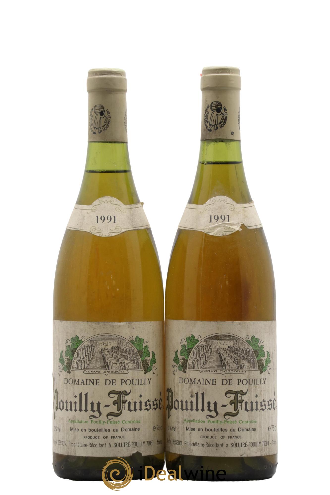 Pouilly-Fuissé Andre Besson 1991 - Posten von 2 Flaschen - 0