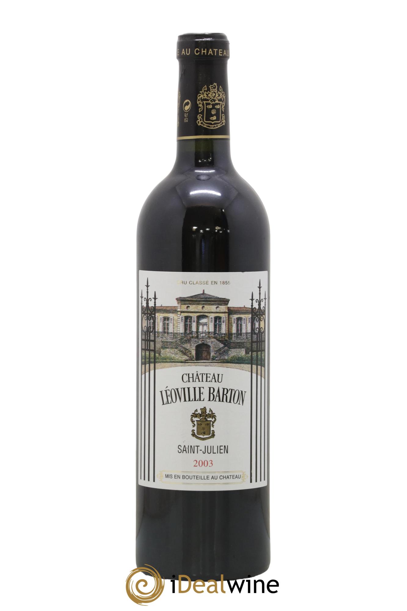 Château Léoville Barton 2ème Grand Cru Classé 2003 - Lot de 1 bouteille - 0