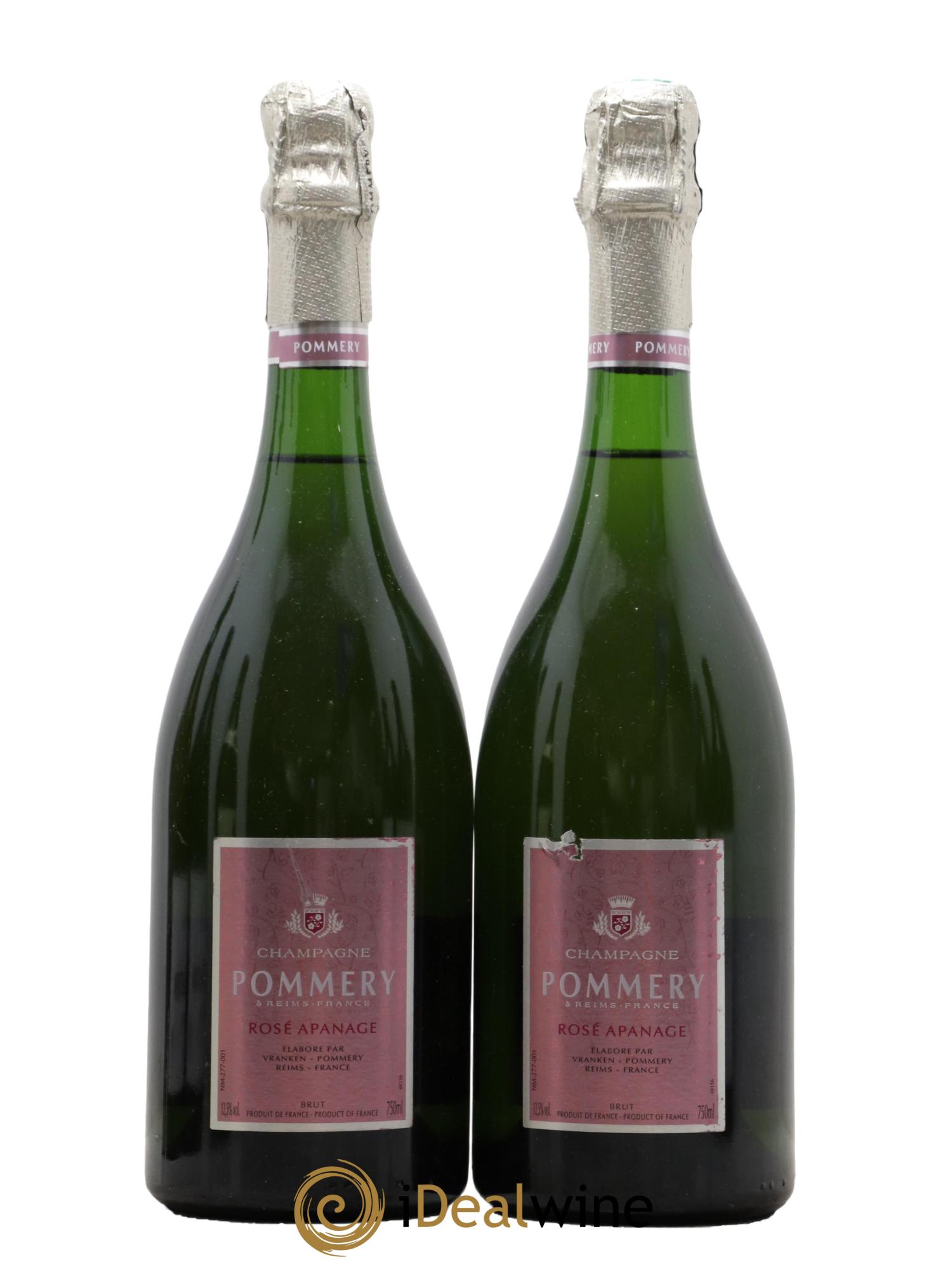 Champagne - Rosé Apanage Maison Pommery - Lot de 2 bouteilles - 0