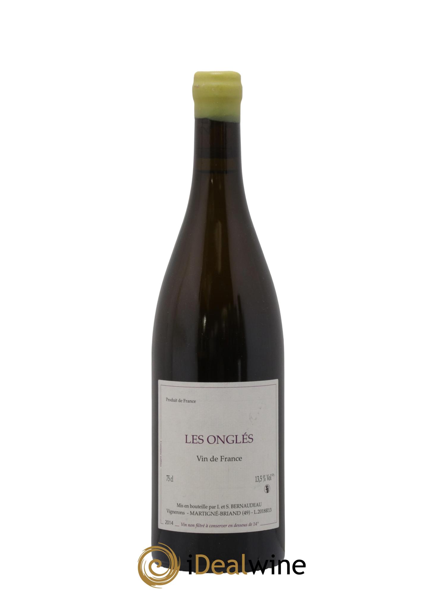 Vin de France Les Onglés Stéphane Bernaudeau 2018 - Lot de 1 bouteille - 0