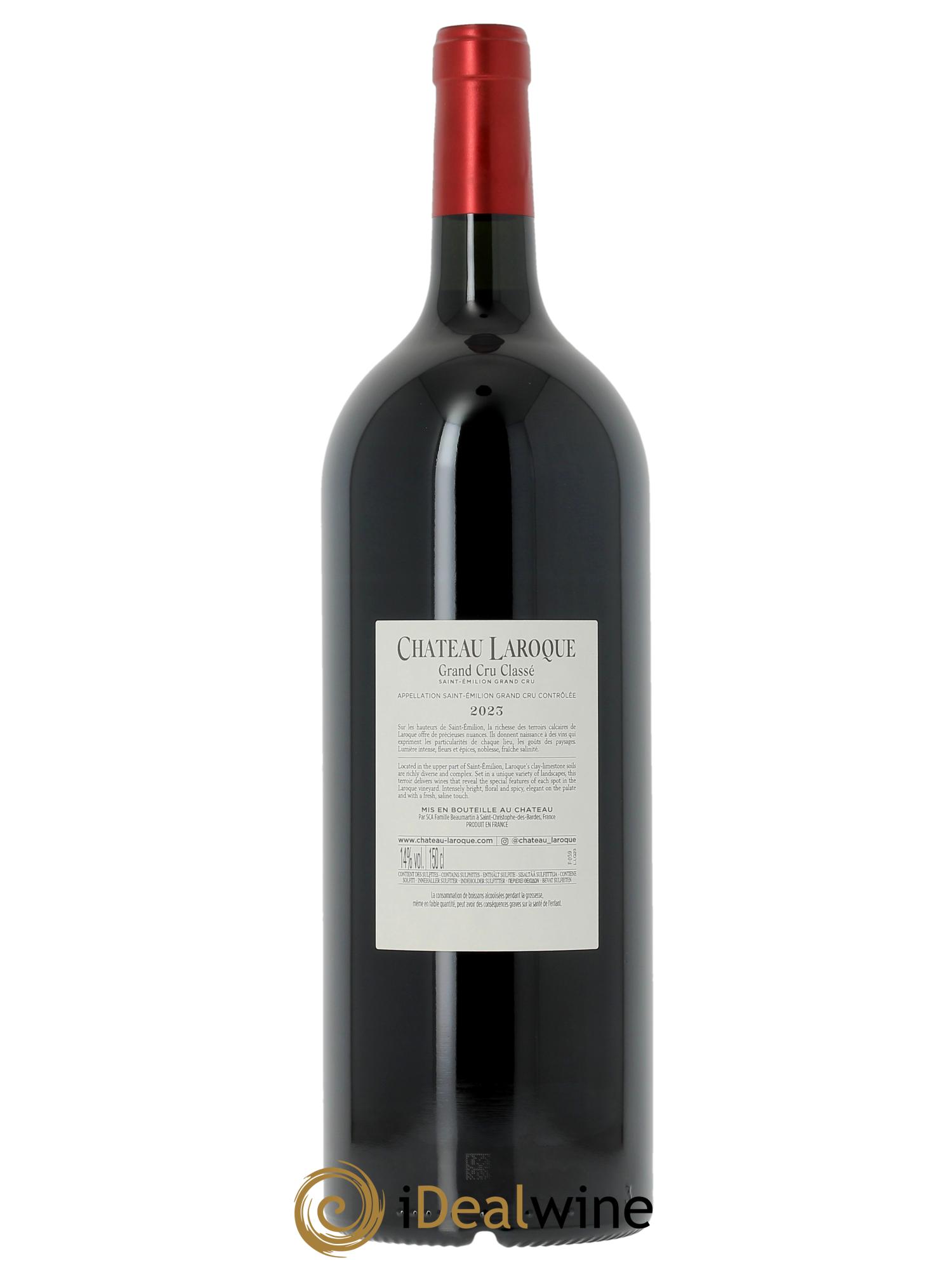 Château Laroque Grand Cru Classé (CBO à partir de 6 mgs) 2023 - Lot de 1 magnum - 1
