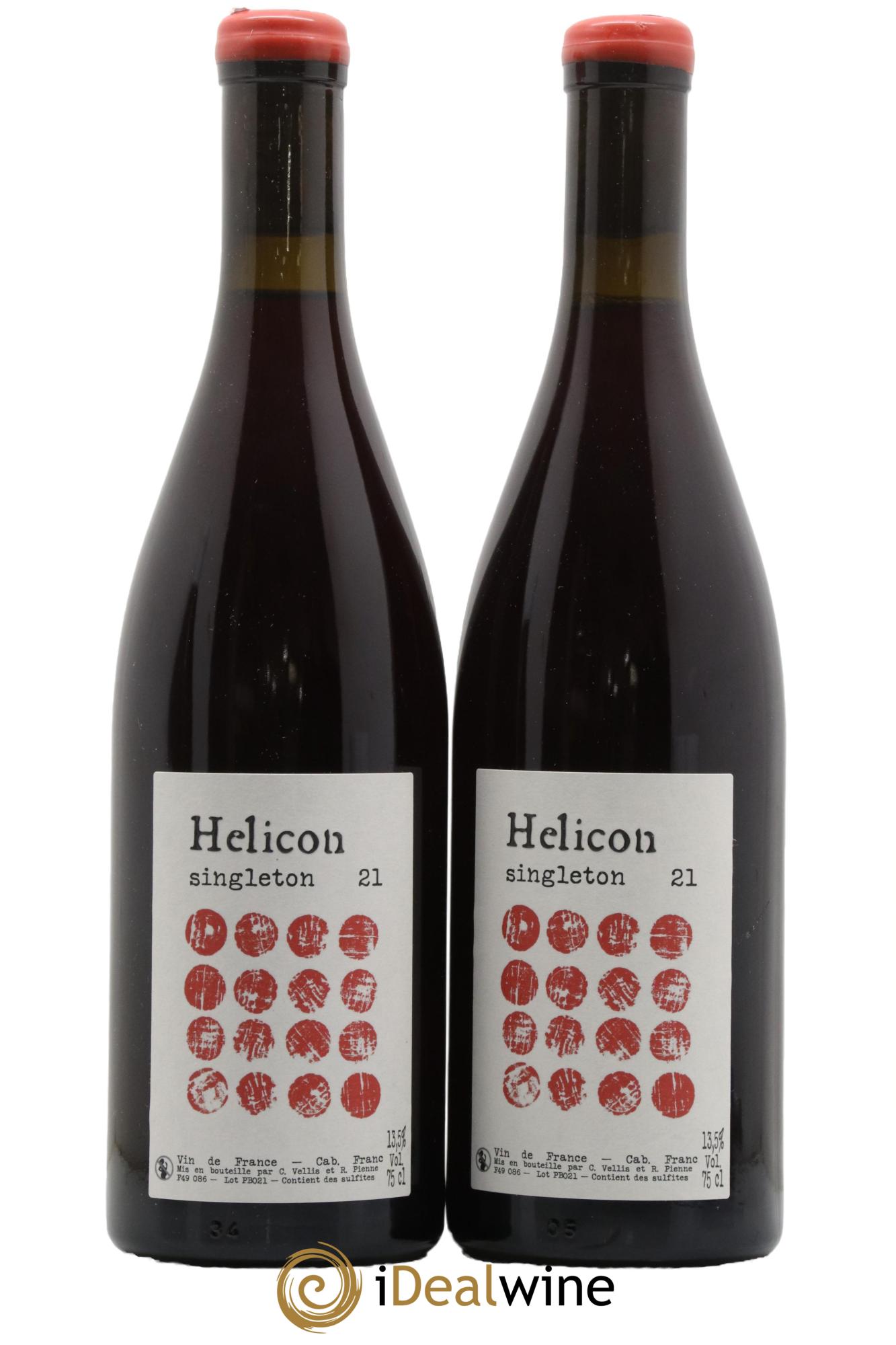 Vin de France Singleton Hélicon 2021 - Lot de 2 bouteilles - 0