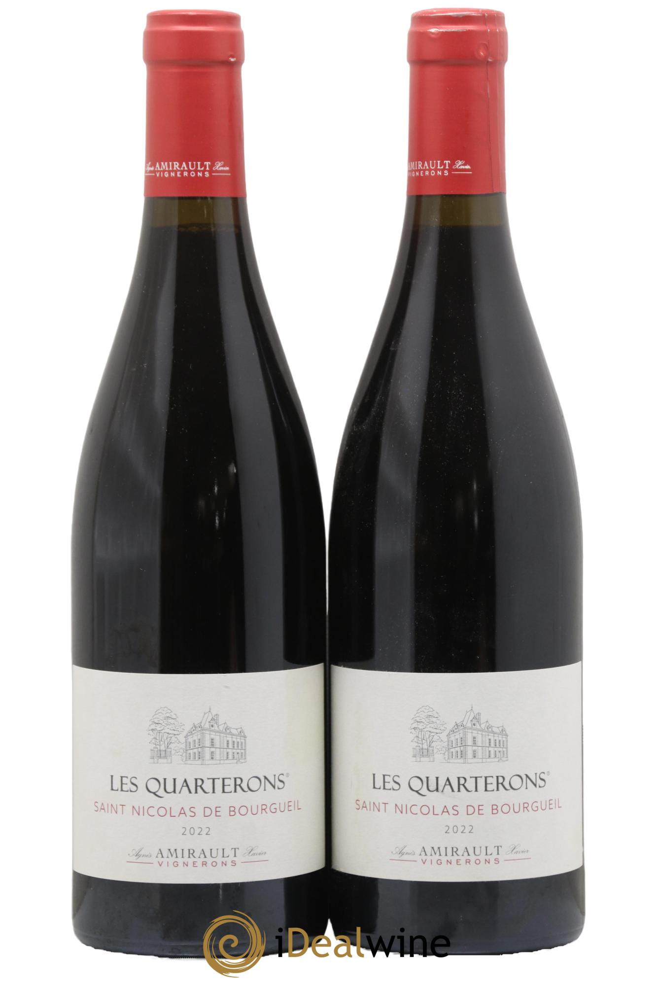 Saint-Nicolas de Bourgueil Les Quarterons Agnès et Xavier Amirault 2022 - Lot de 2 bouteilles - 0