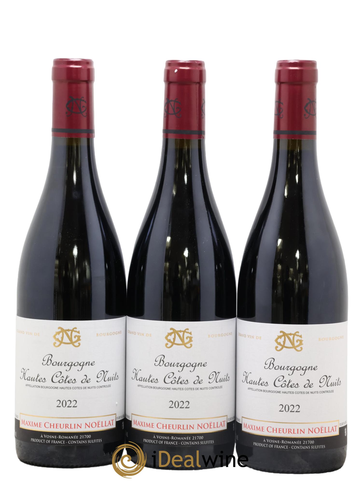 Hautes-Côtes de Nuits Maxime Cheurlin Noellat 2022 - Lot de 3 bouteilles - 0