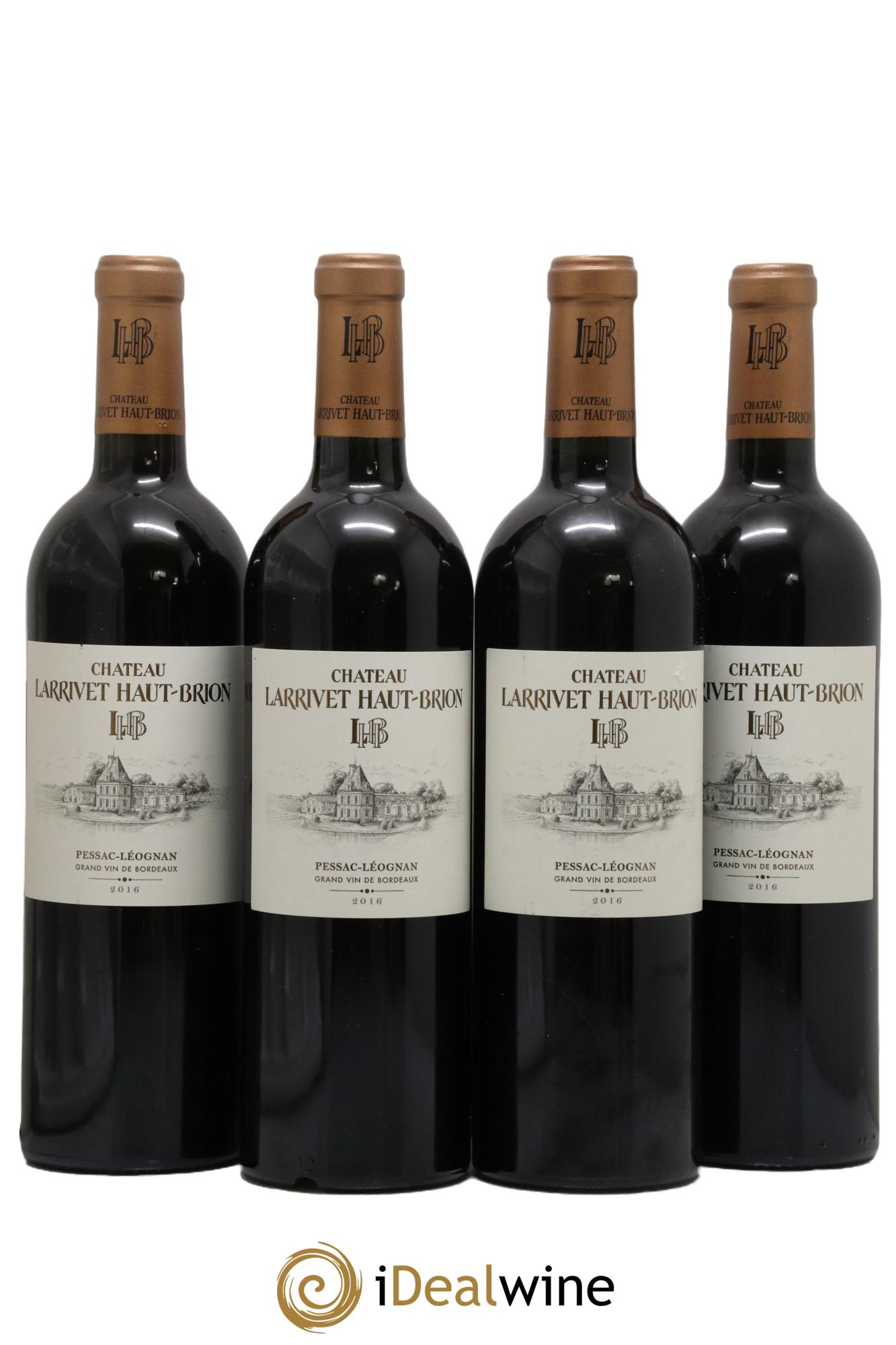 Château Larrivet Haut-Brion 2016 - Lot de 4 bouteilles - 0