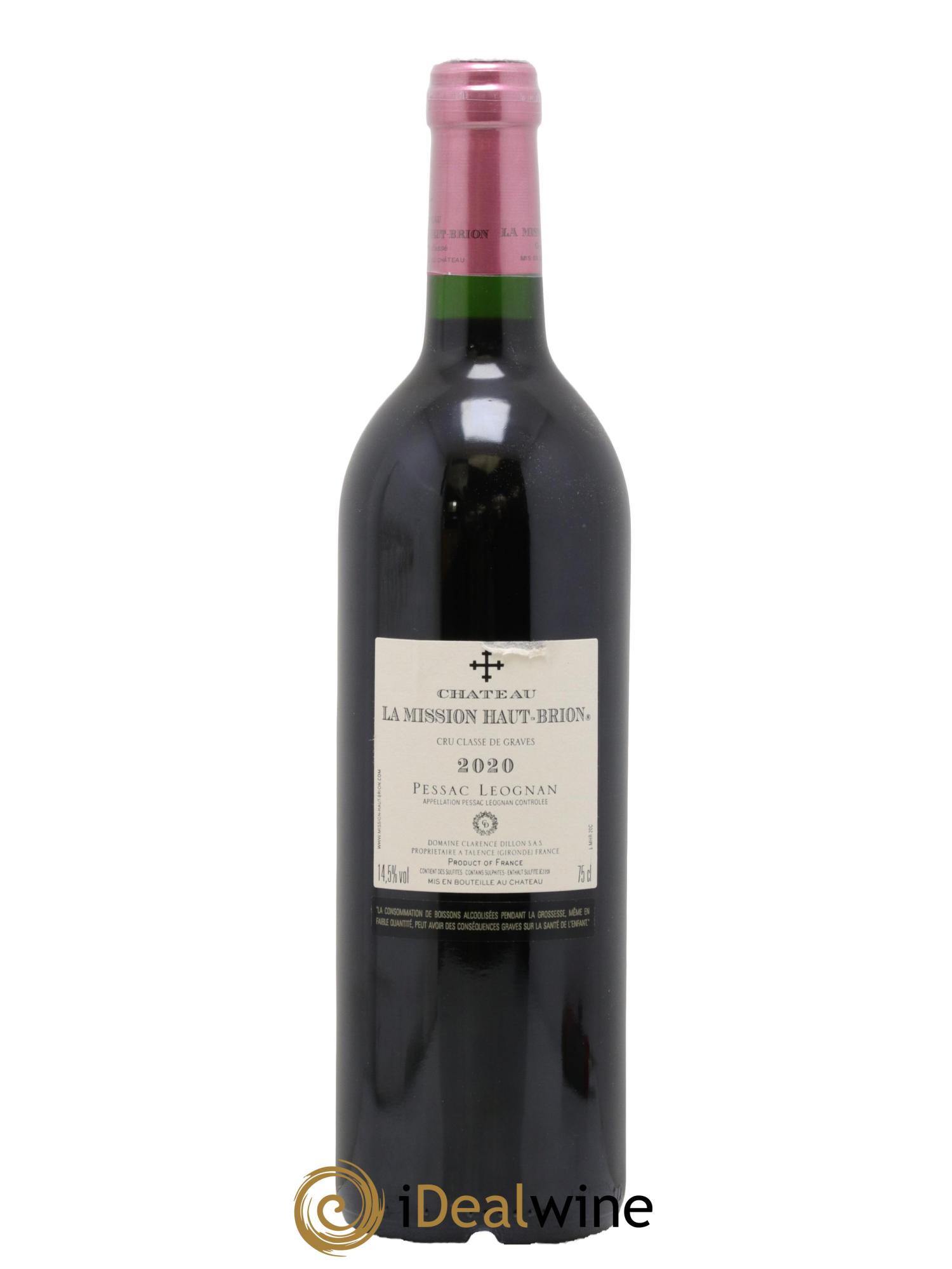 Château la Mission Haut-Brion Cru Classé de Graves 2020 - Lot de 1 bouteille - 1