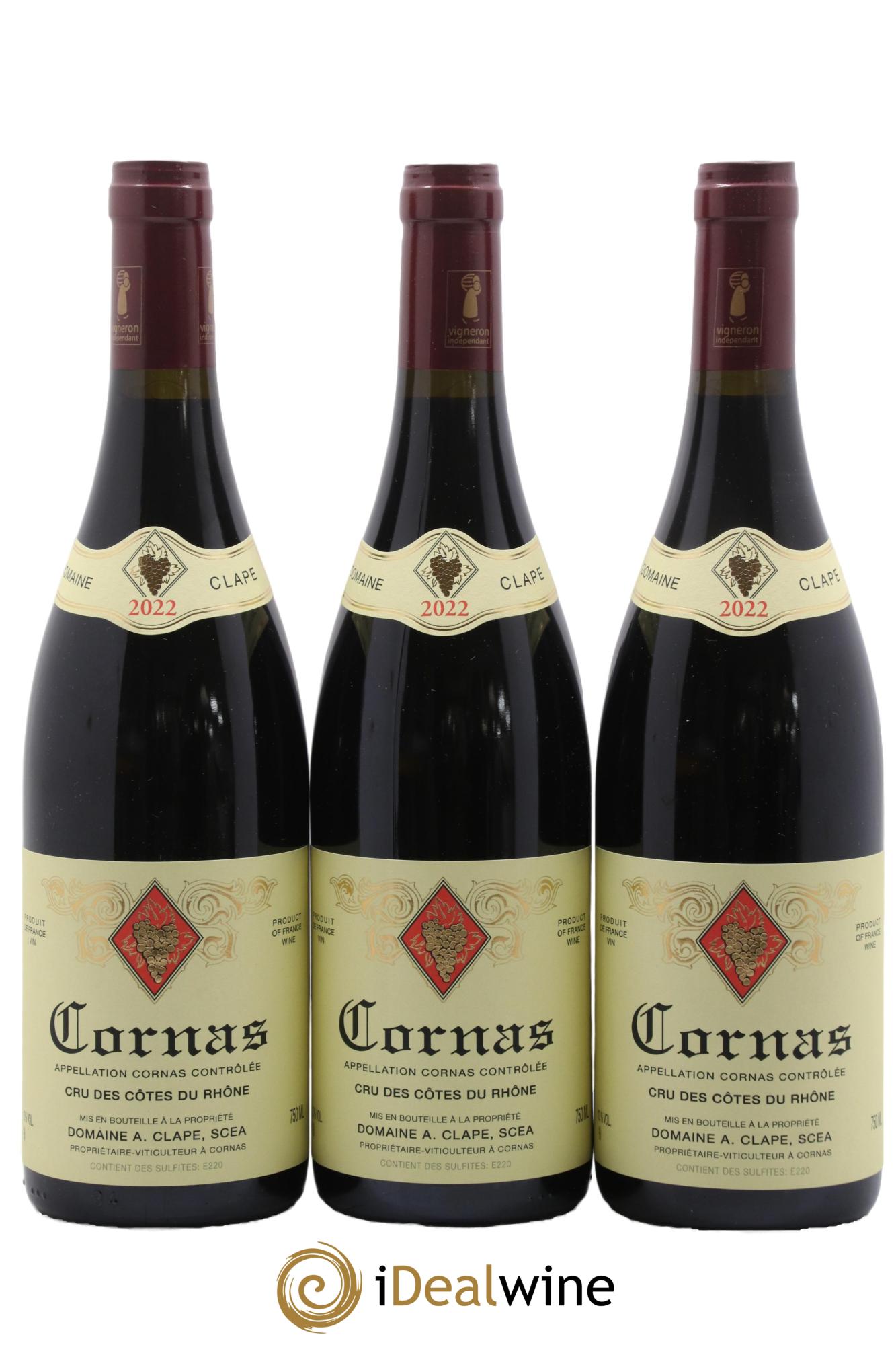 Cornas Auguste Clape 2022 - Posten von 3 Flaschen - 0