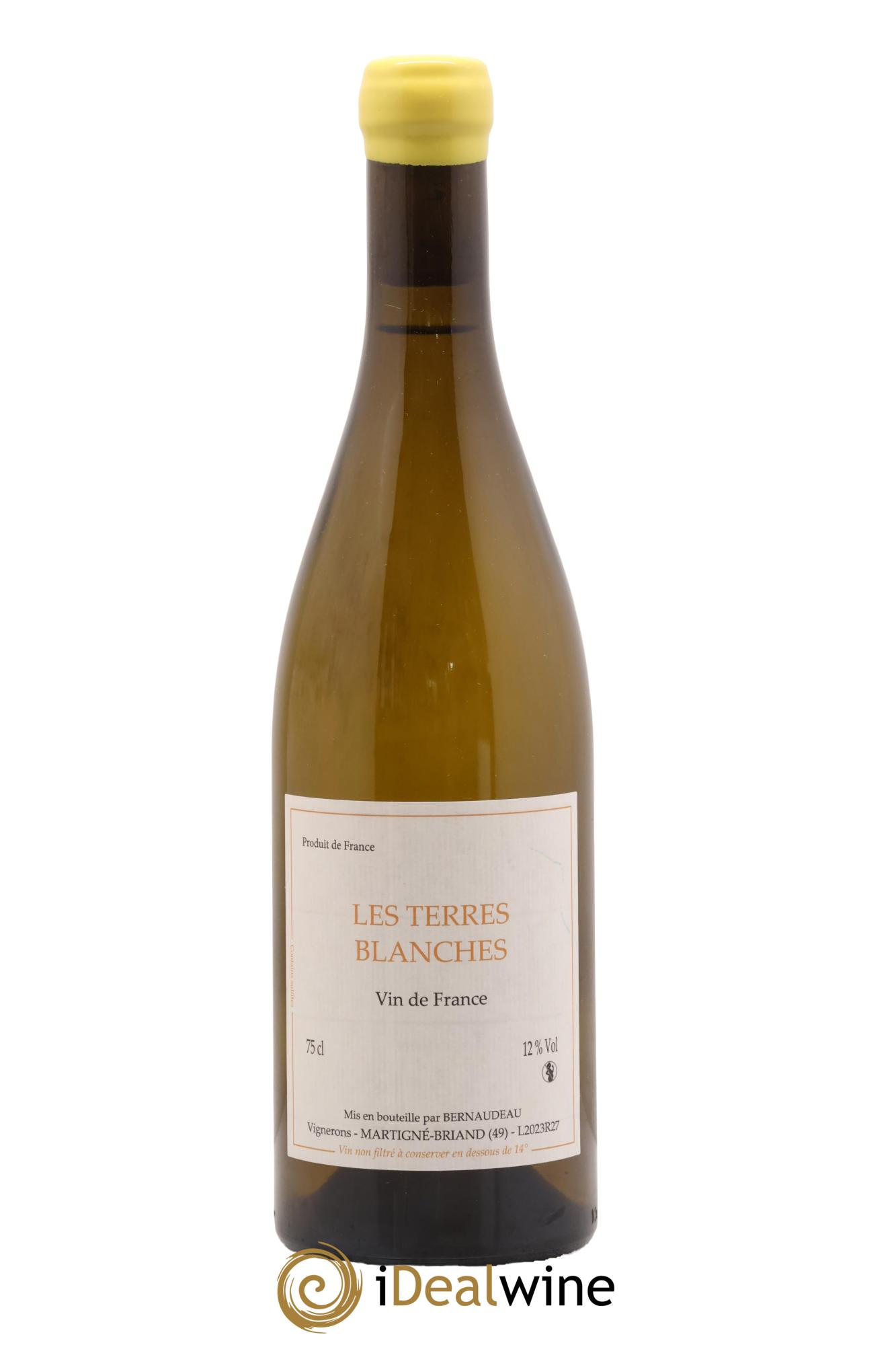 Vin de France Les Terres Blanches Stéphane Bernaudeau 2023 - Lot de 1 bouteille - 0