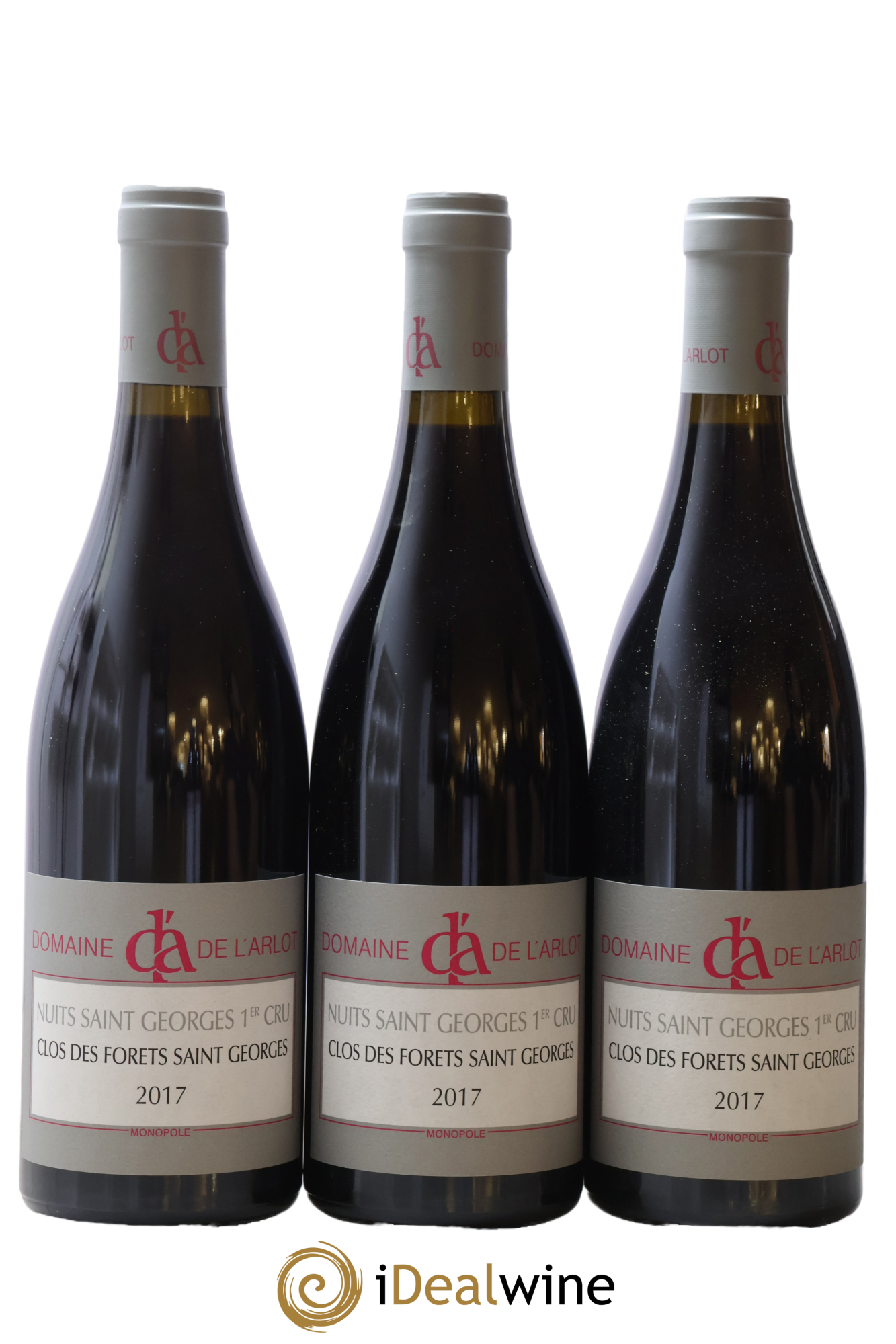 Nuits-Saint-Georges 1er Cru Clos des Forêts Saint-Georges Domaine de l'Arlot 2017 - Lot de 3 bouteilles - 0