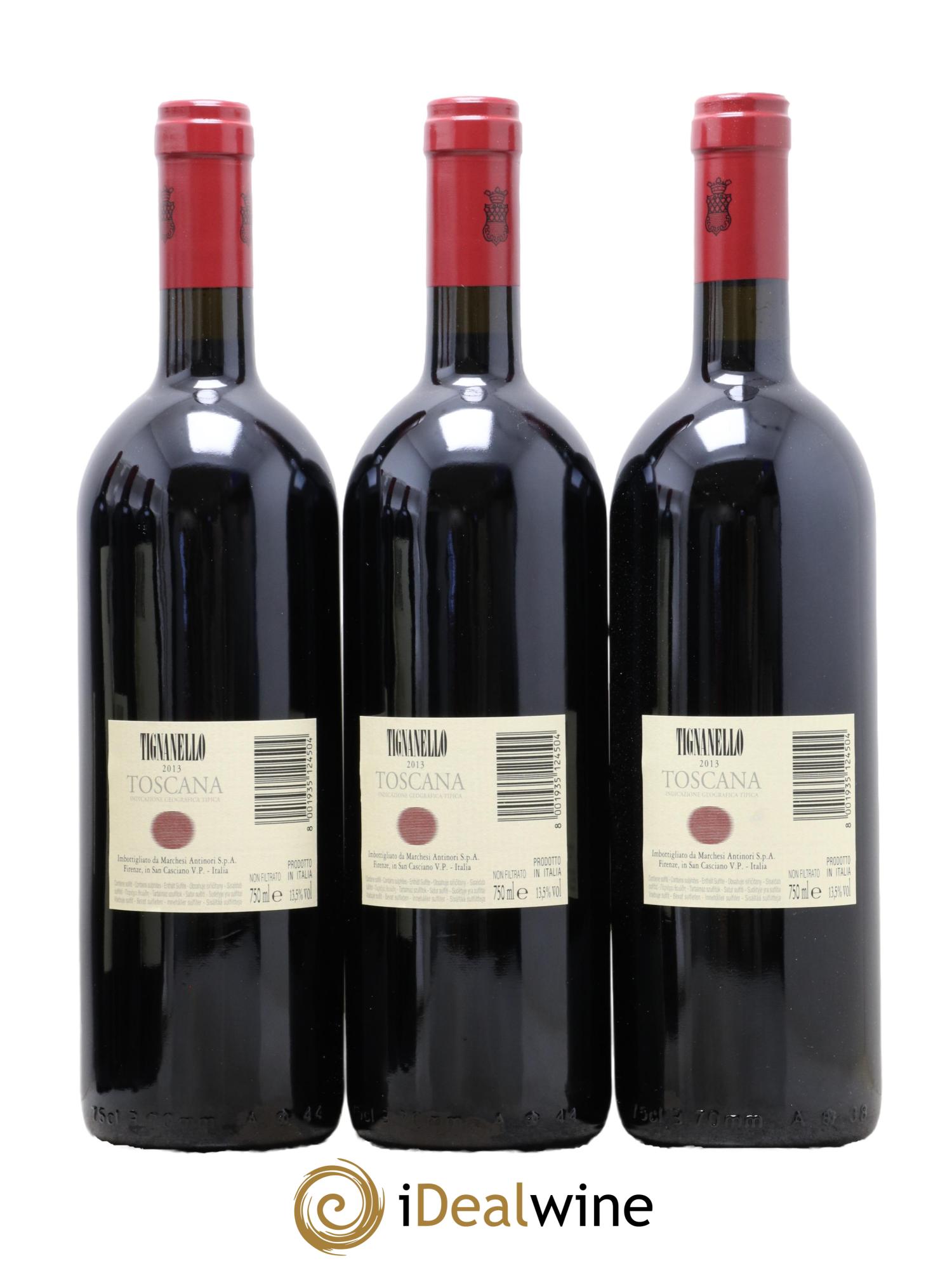Toscana IGT Tignanello Marchesi Antonori 2013 - Lot de 6 bouteilles - 4