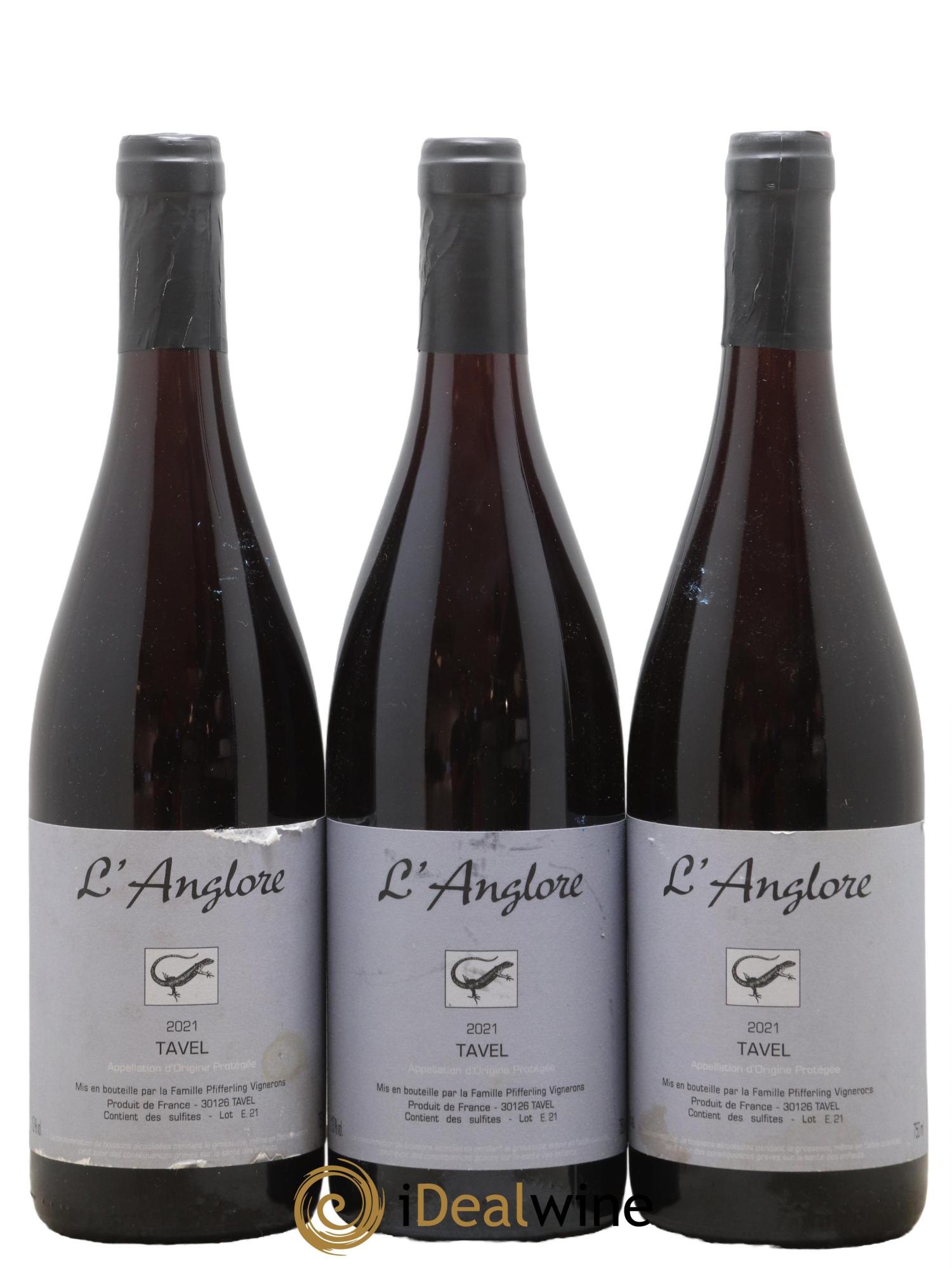 Tavel L'Anglore 2021 - Posten von 3 Flaschen - 0