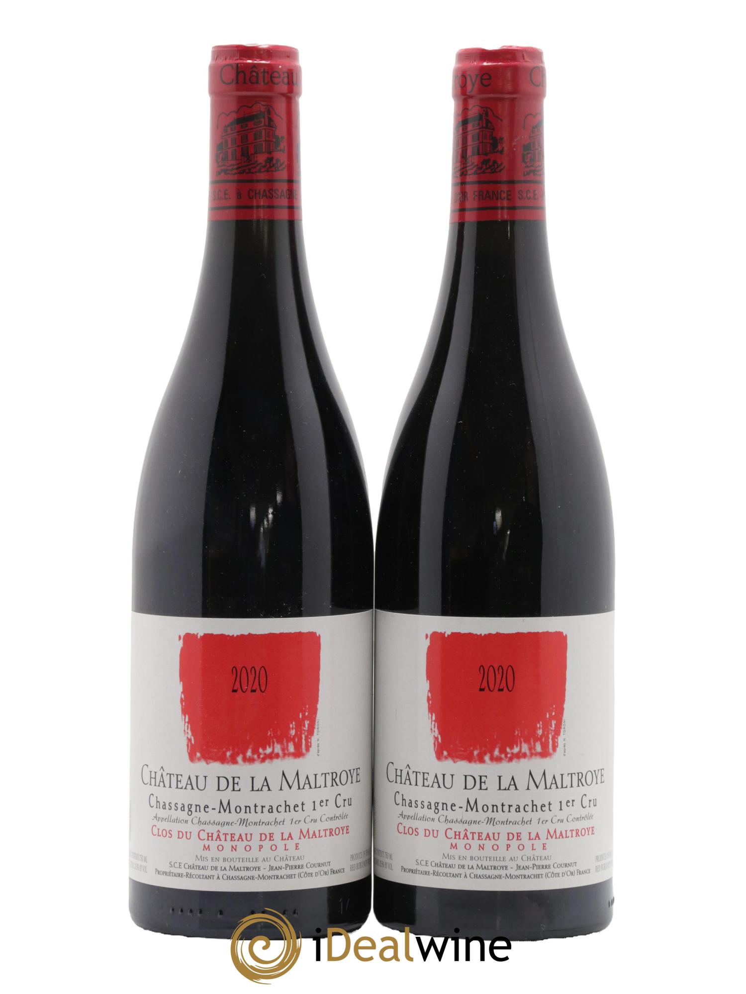 Chassagne-Montrachet 1er Cru Clos du Château de la Maltroye Château de la Maltroye 2020 - Lot de 2 bouteilles - 0