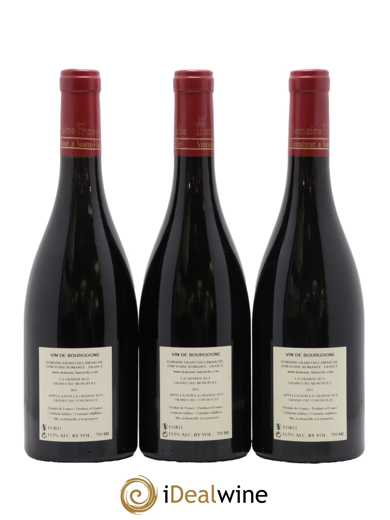 La Grande Rue Grand Cru Lamarche (Domaine) 2011 - Lot of 6 bottles - 4