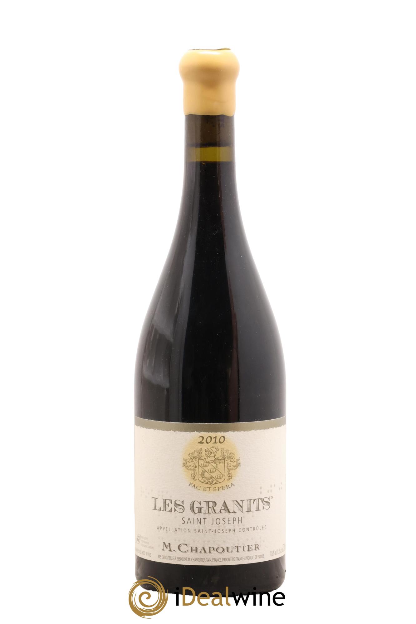 Saint-Joseph Les Granits Chapoutier 2010 - Lot de 1 bouteille - 0