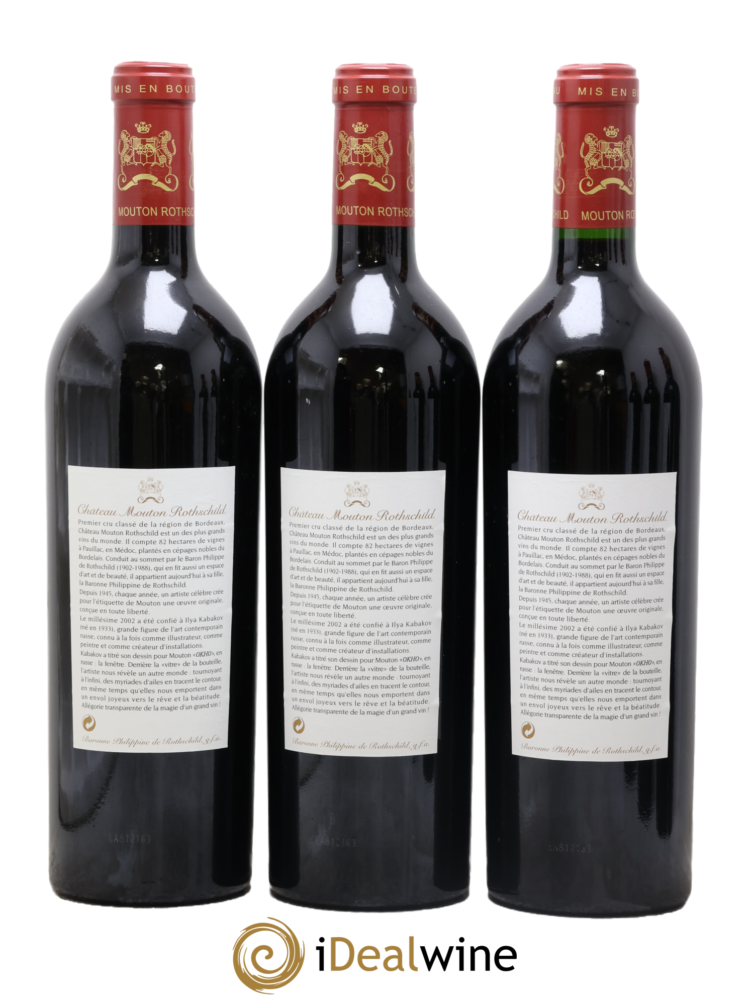 Château Mouton Rothschild 1er Grand Cru Classé 2002 - Lot of 6 bottles - 2
