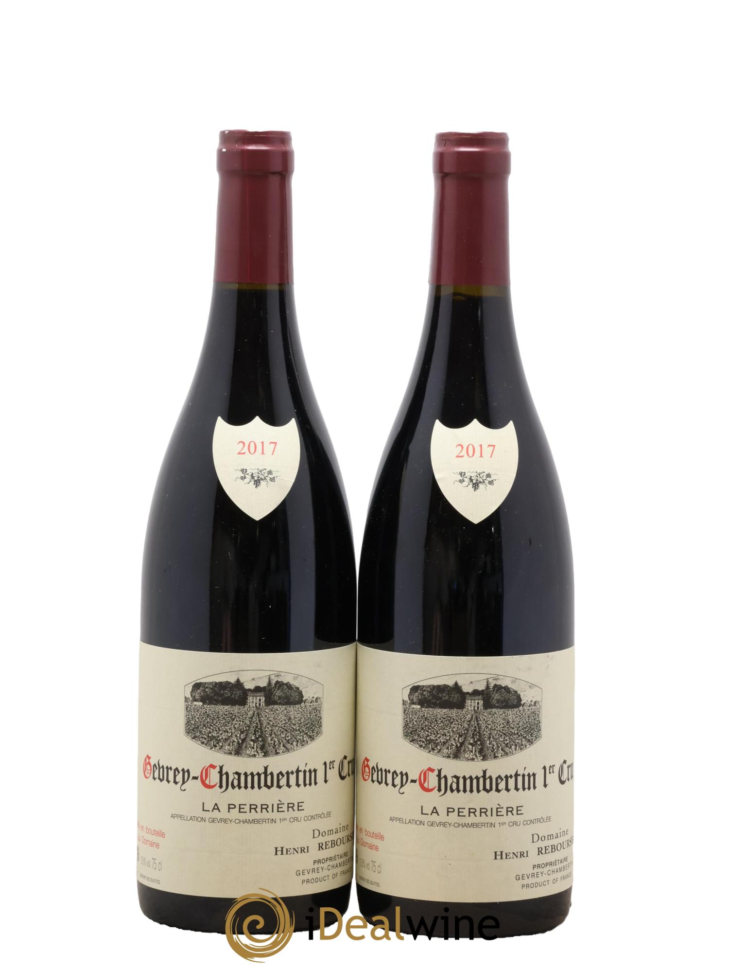 Gevrey-Chambertin 1er Cru La Perrière Henri Rebourseau 2017 - Lot de 2 bouteilles - 0