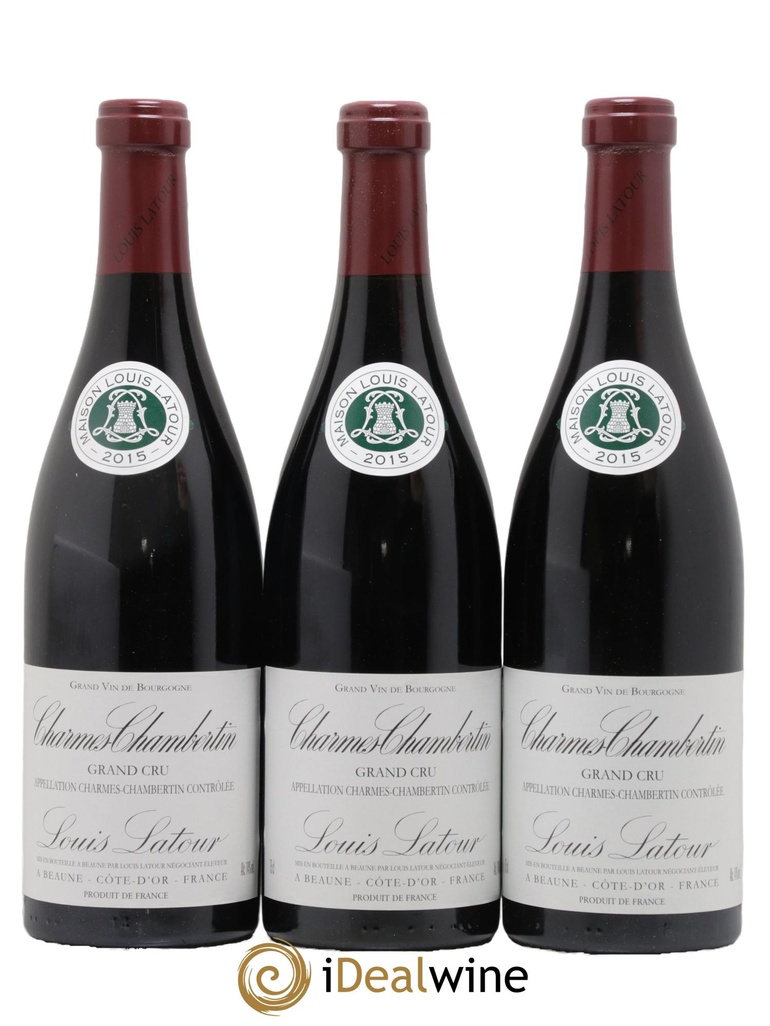 Charmes-Chambertin Grand Cru Louis Latour 2015 - Lot de 3 bouteilles - 0