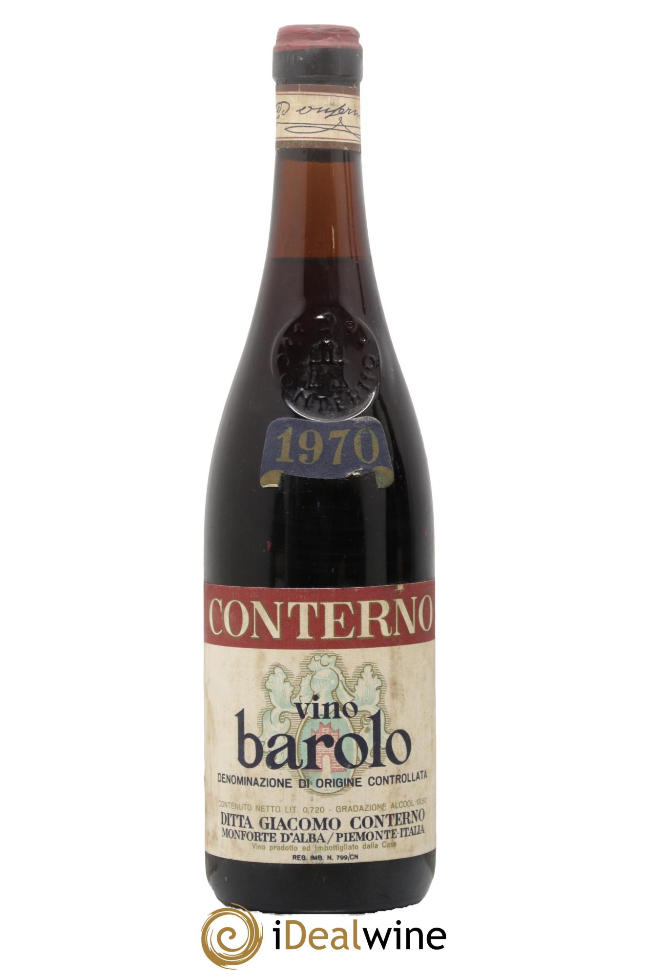 Barolo DOCG Giacomo Conterno 1970 - Lotto di 1 bottiglia - 0