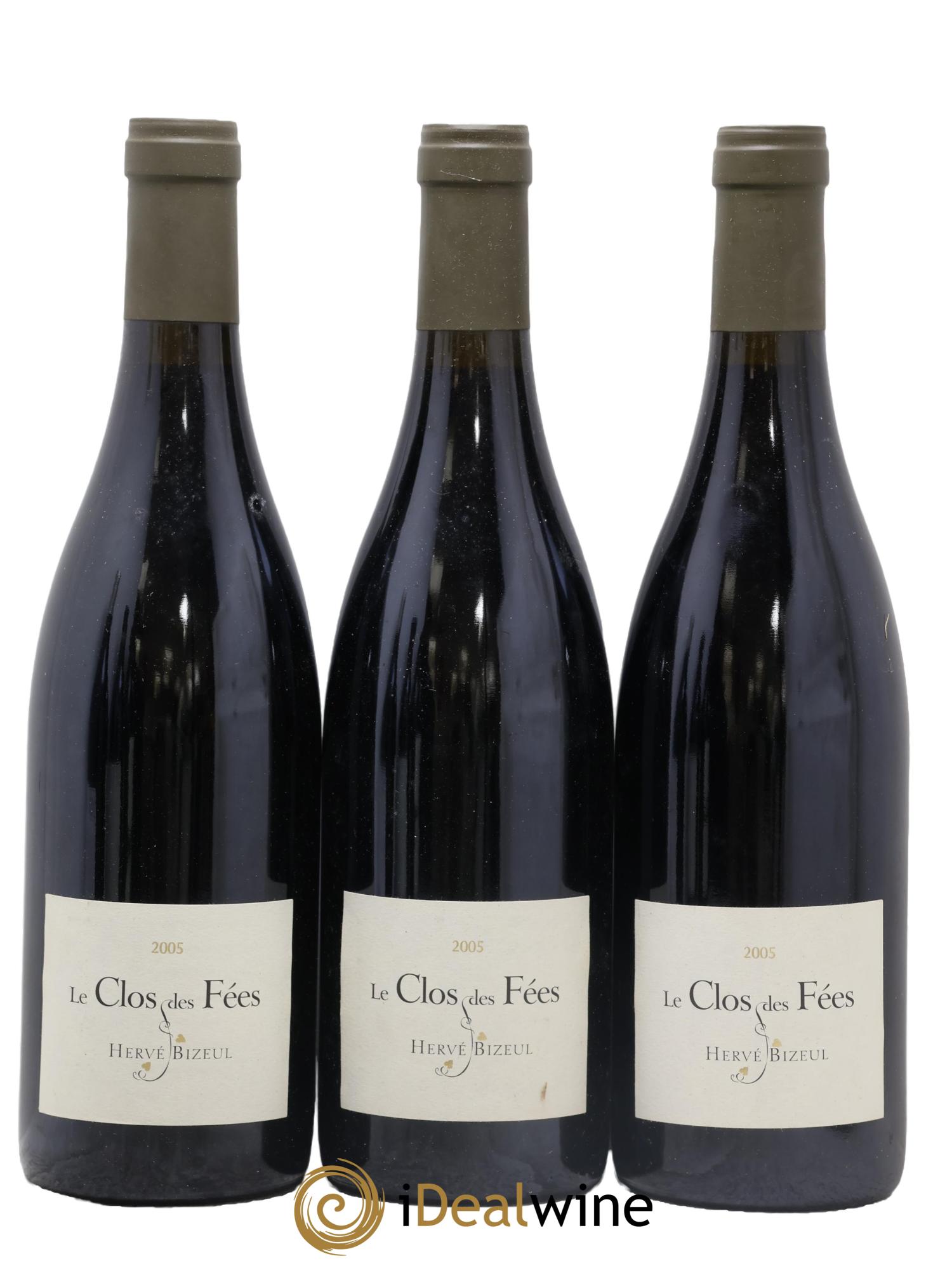 Côtes du Roussillon Villages Clos des Fées Hervé Bizeul 2005 - Lot de 3 bouteilles - 0