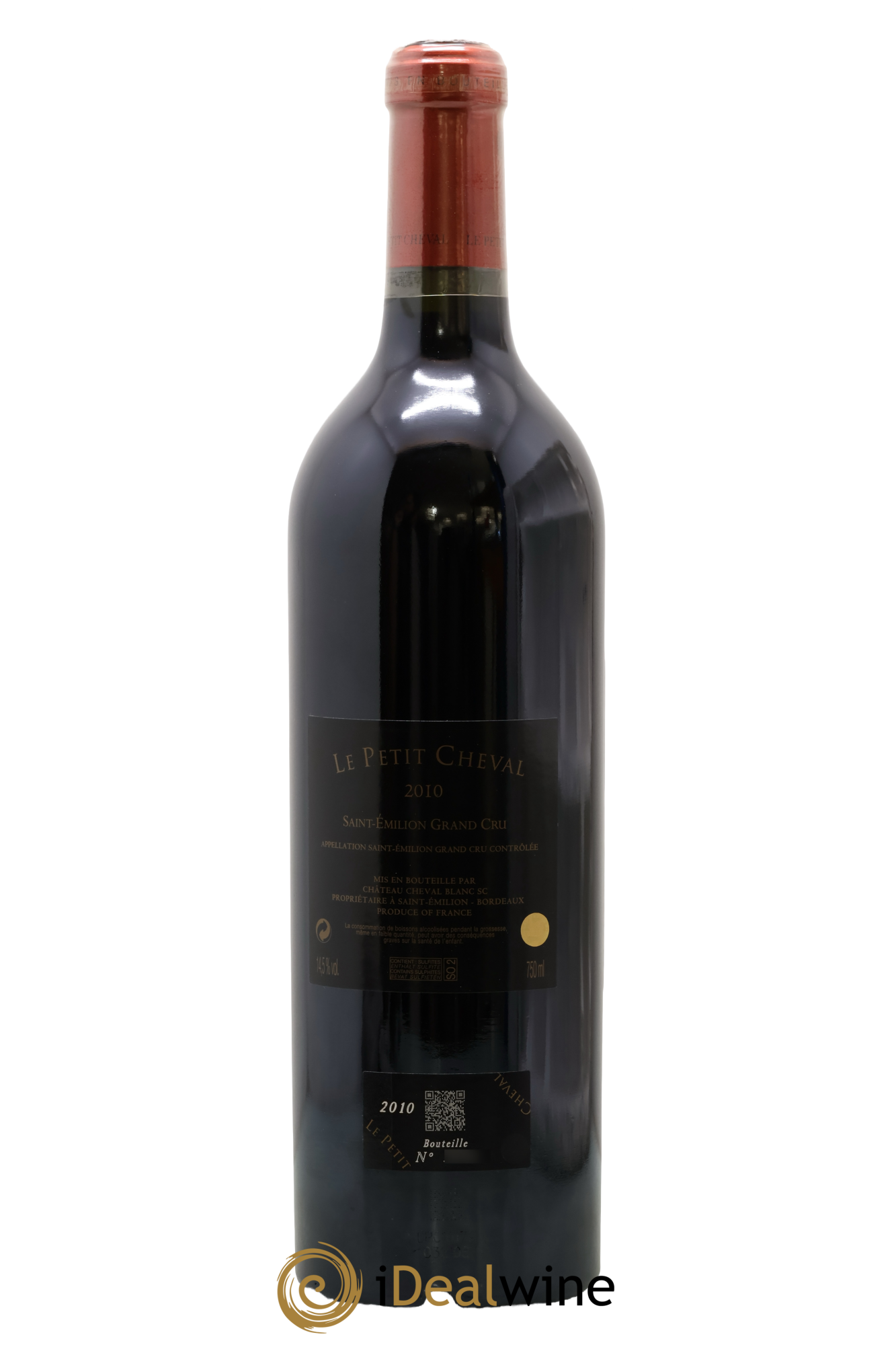 Le Petit Cheval Second Vin 2010 - Lot de 1 bouteille - 1