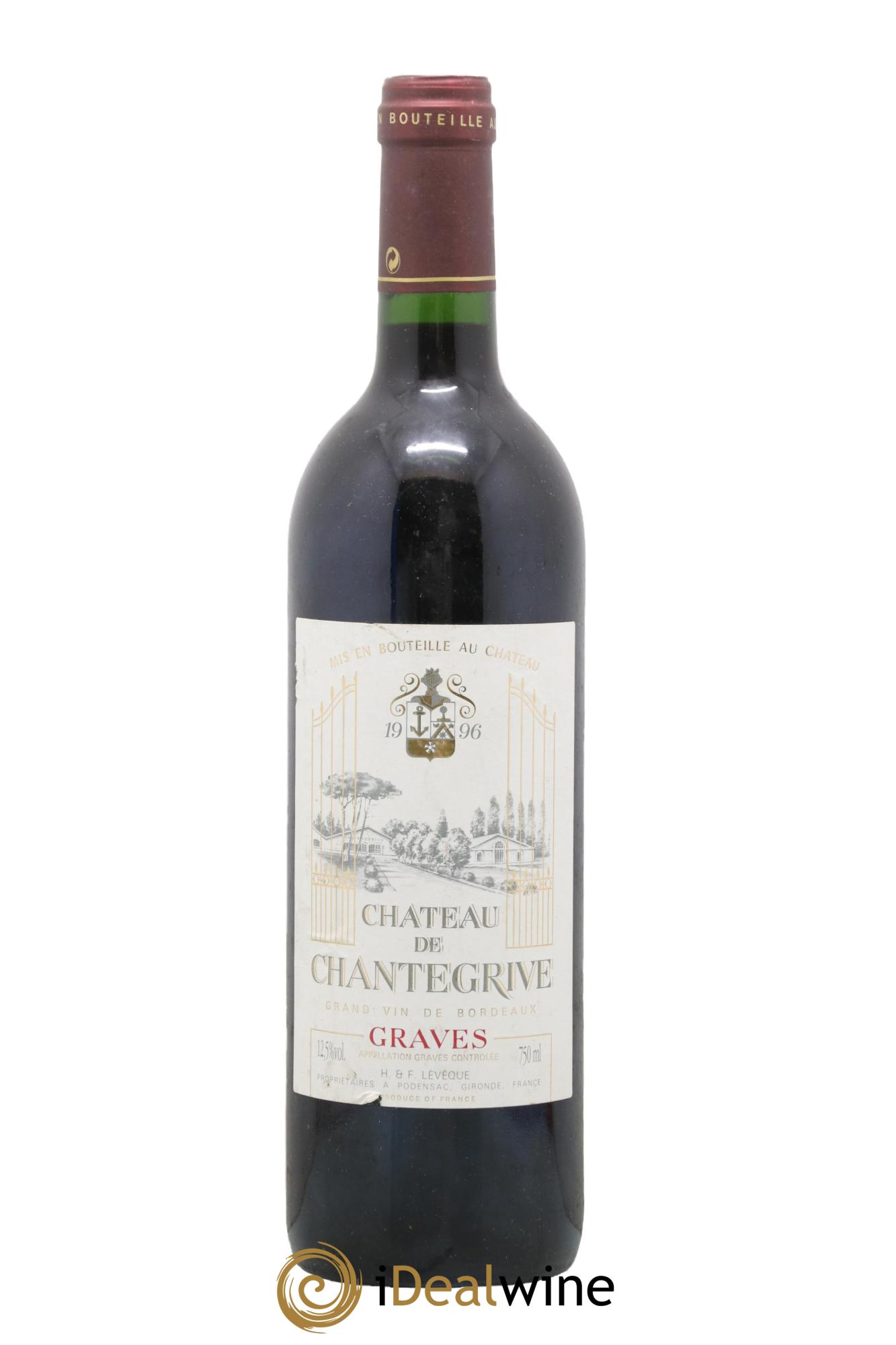 Château de Chantegrive 1996 - Posten von 1 Flasche - 0