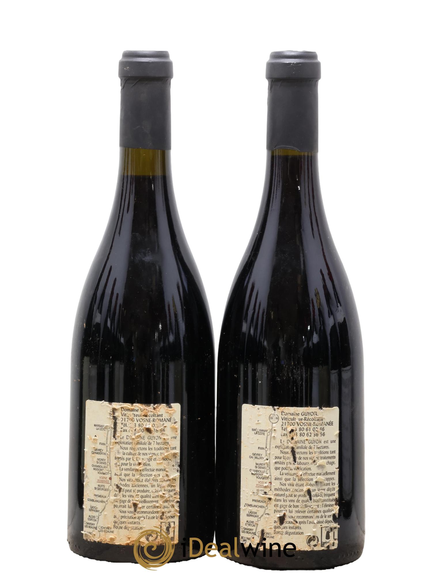 Vosne-Romanée 1er Cru En Orveaux Domaine Guyon 1999 - Lot de 2 bouteilles - 1