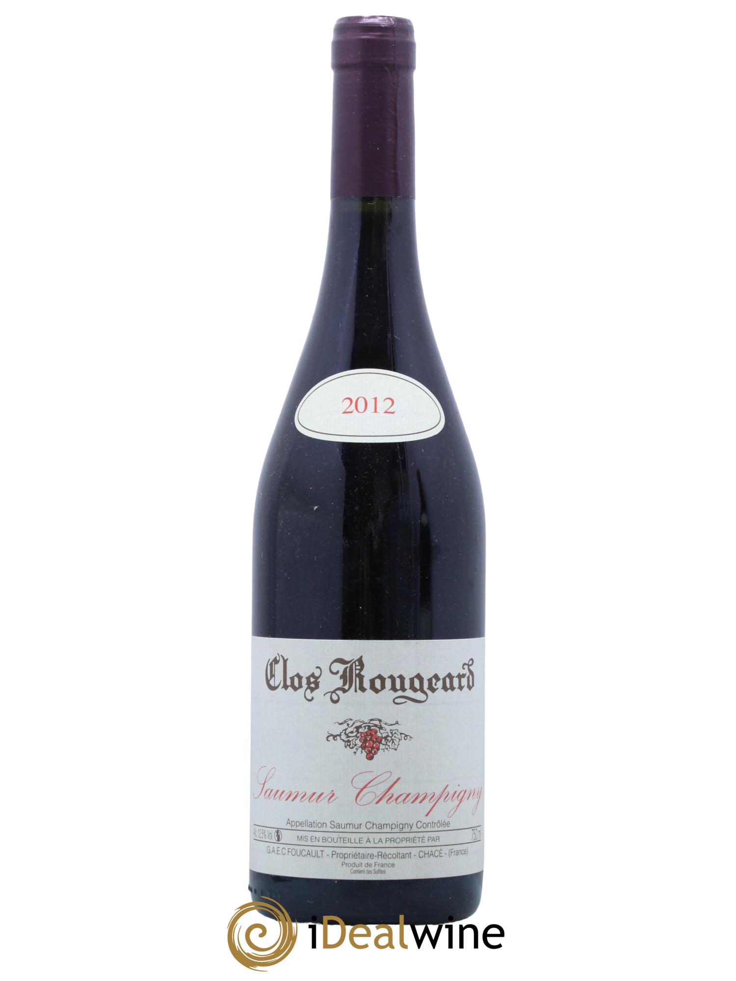 Saumur-Champigny Clos Rougeard 2012 - Lot de 1 bouteille - 0