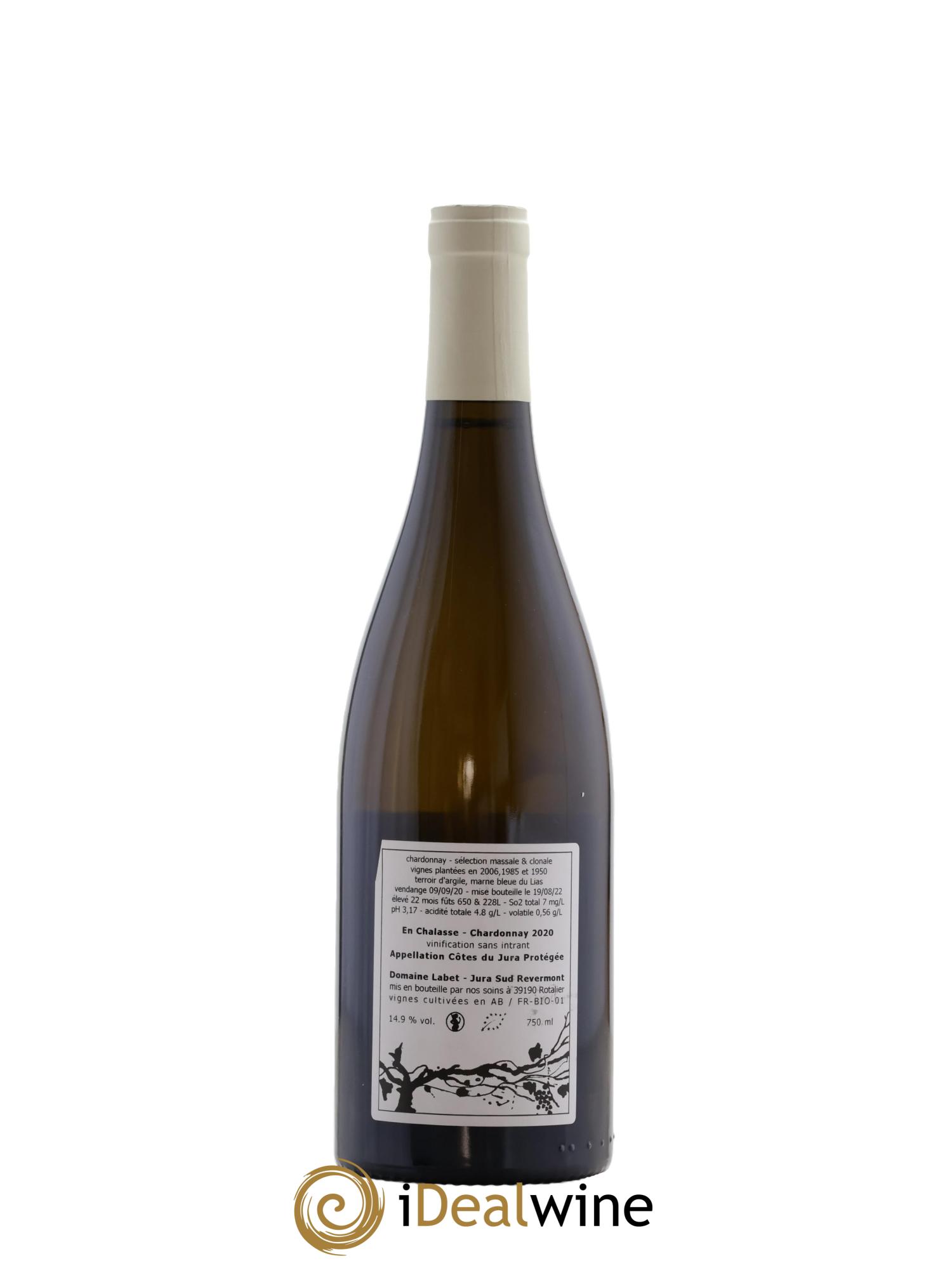 Côtes du Jura Chardonnay En Chalasse Romain - Julien - Charline Labet 2020 - Lot de 1 bouteille - 1