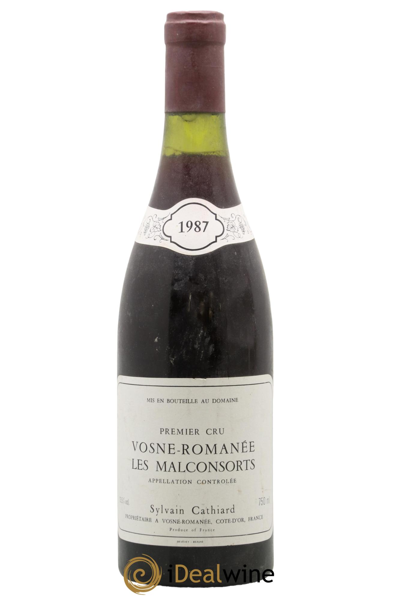Vosne-Romanée 1er Cru Aux Malconsorts Sylvain Cathiard & Fils 1987 - Lot de 1 bouteille - 0