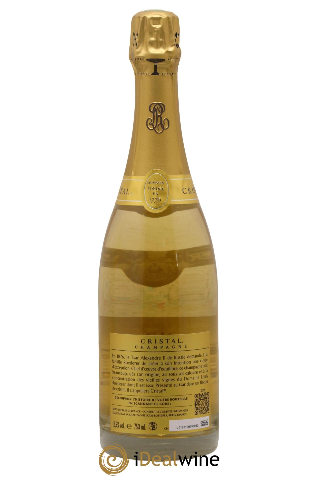 Cristal Louis Roederer 2016 - Lot de 1 bouteille - 1