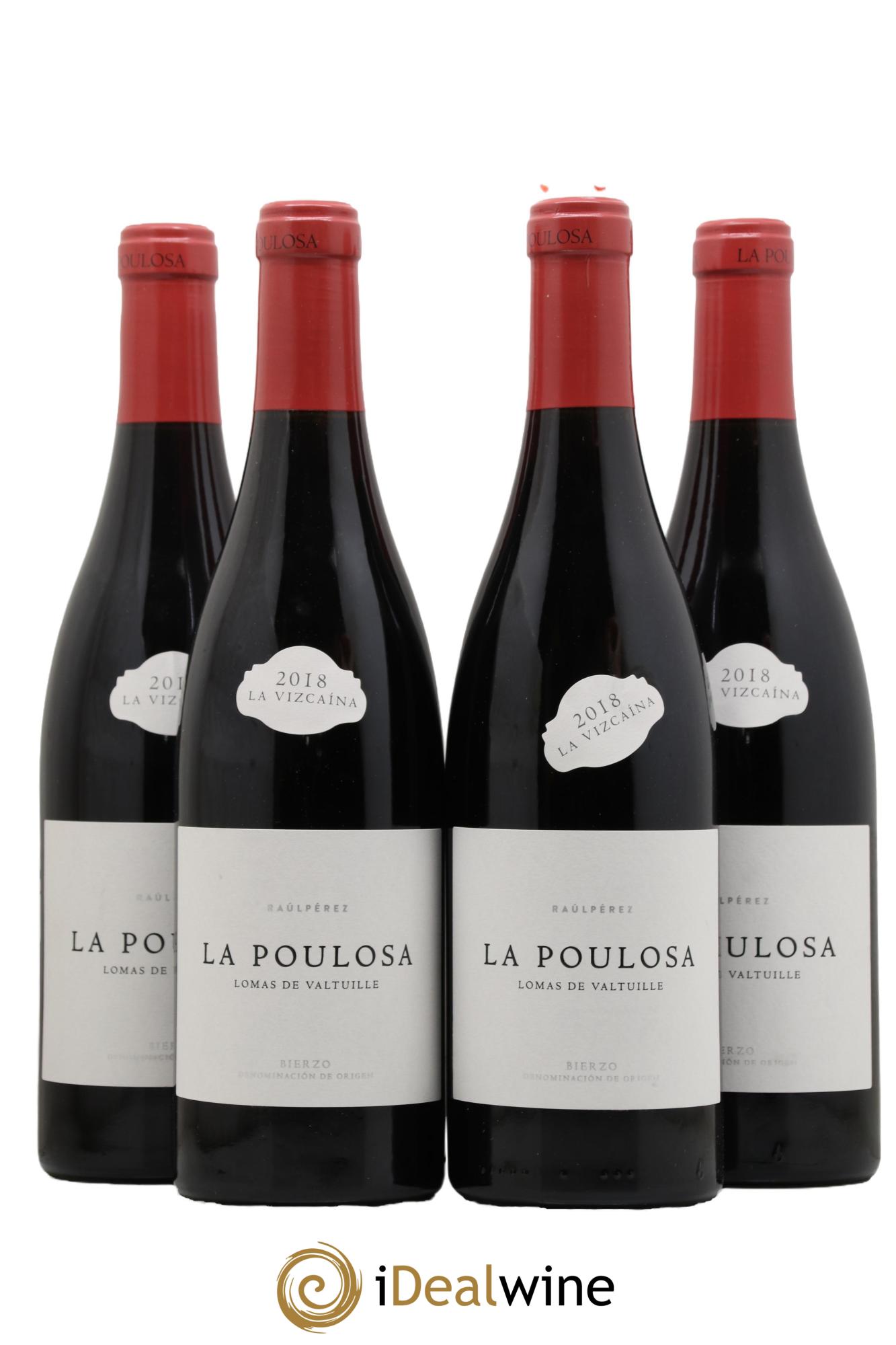 Bierzo DO Lomas De Valtuille La Poulosa Raul Perez 2018 - Lot de 4 bouteilles - 0