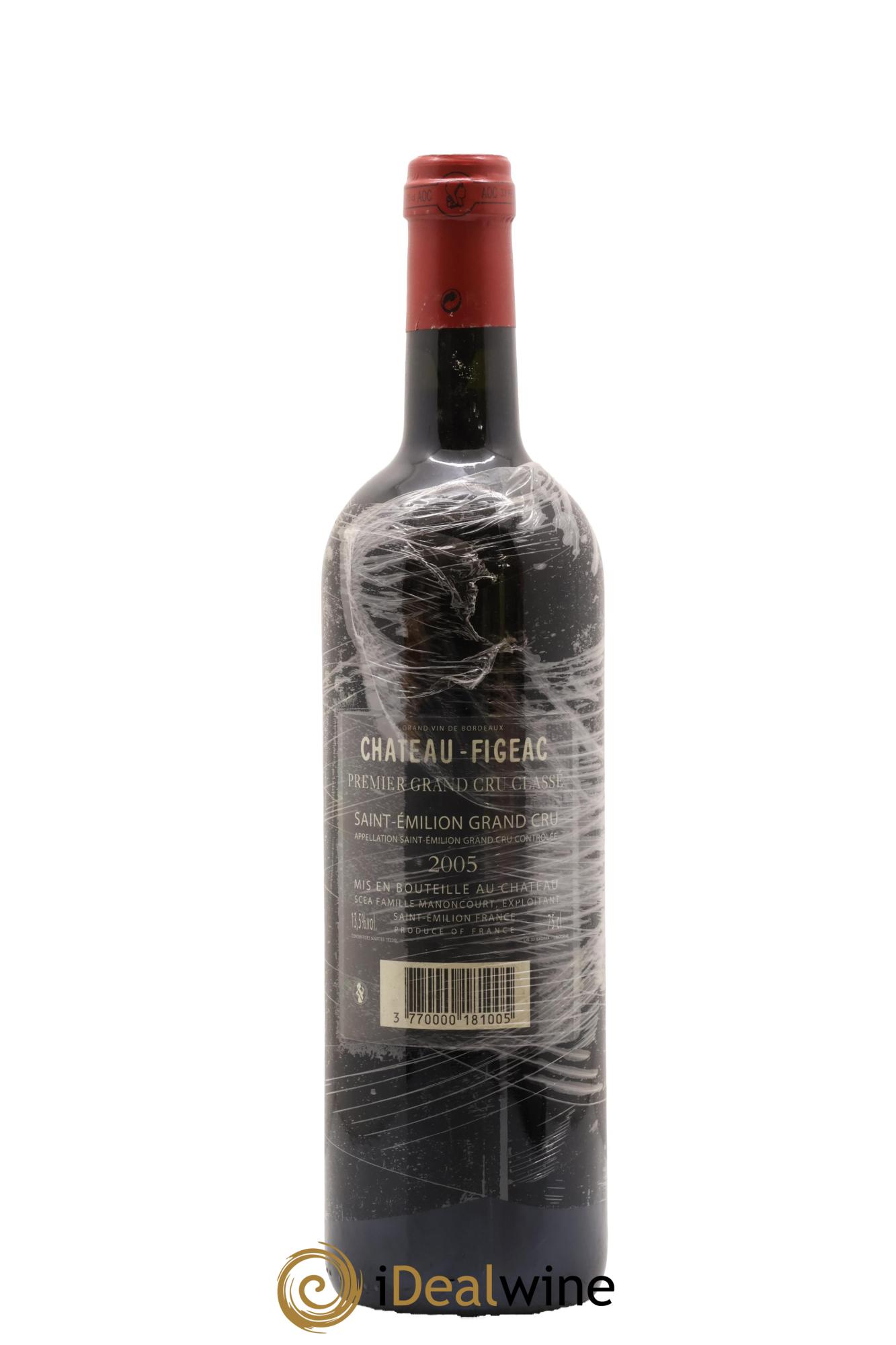 Château Figeac 1er Grand Cru Classé A 2005 - Lote de 1 botella - 1