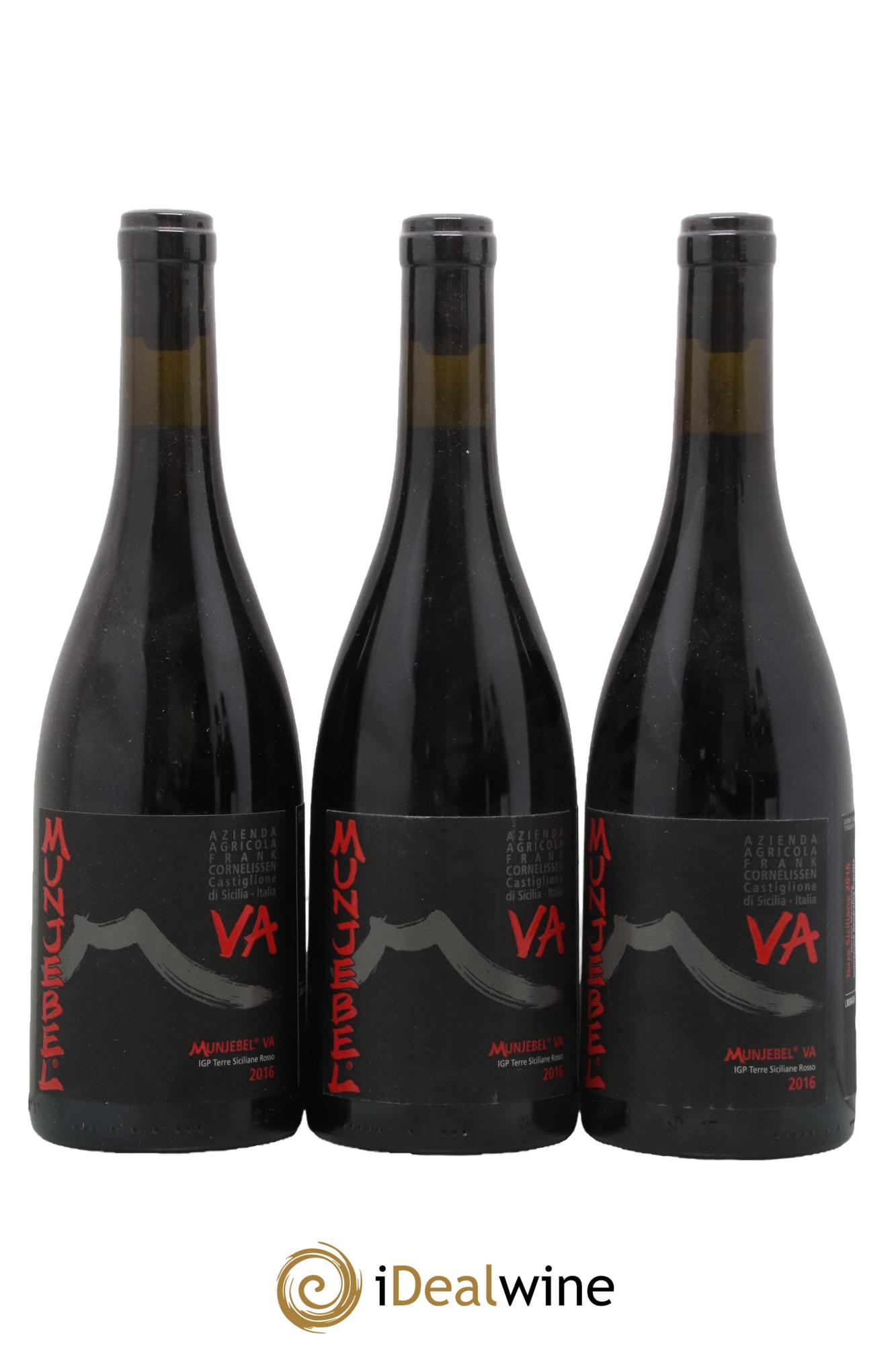 Terre Siciliane IGT Munjebel VA Frank Cornelissen 2016 - Lot de 3 bouteilles - 0