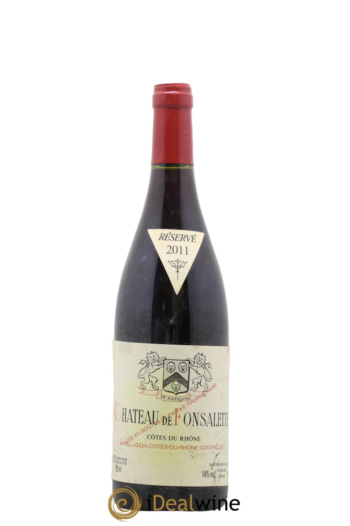 Côtes-du-Rhône Château de Fonsalette Emmanuel Reynaud 2011 - Lot de 1 bouteille - 0