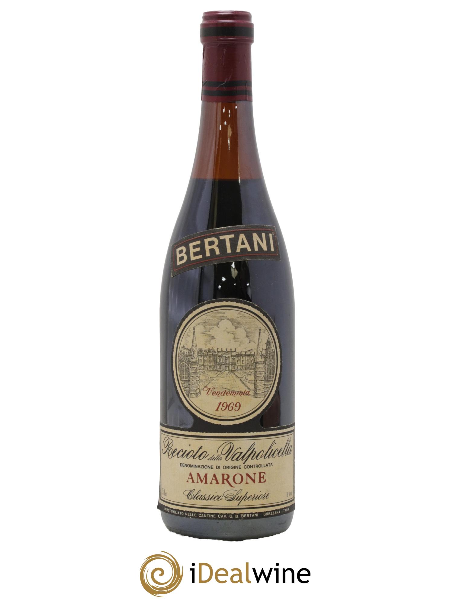 Amarone della Valpolicella DOC Bertani 1969 - Lot de 1 bouteille - 0