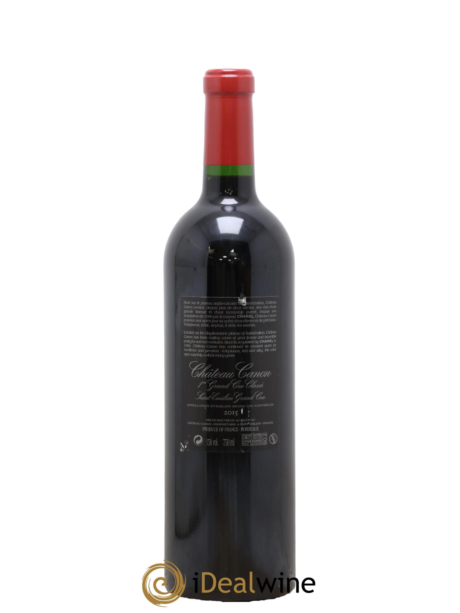 Château Canon 1er Grand Cru Classé B 2015 - Lot de 1 bouteille - 1