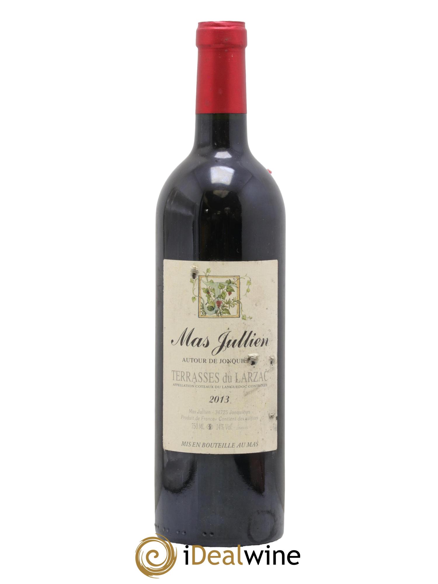 Terrasses du Larzac Mas Jullien Autour de Jonquières Olivier Jullien 2013 - Lot de 1 bouteille - 0