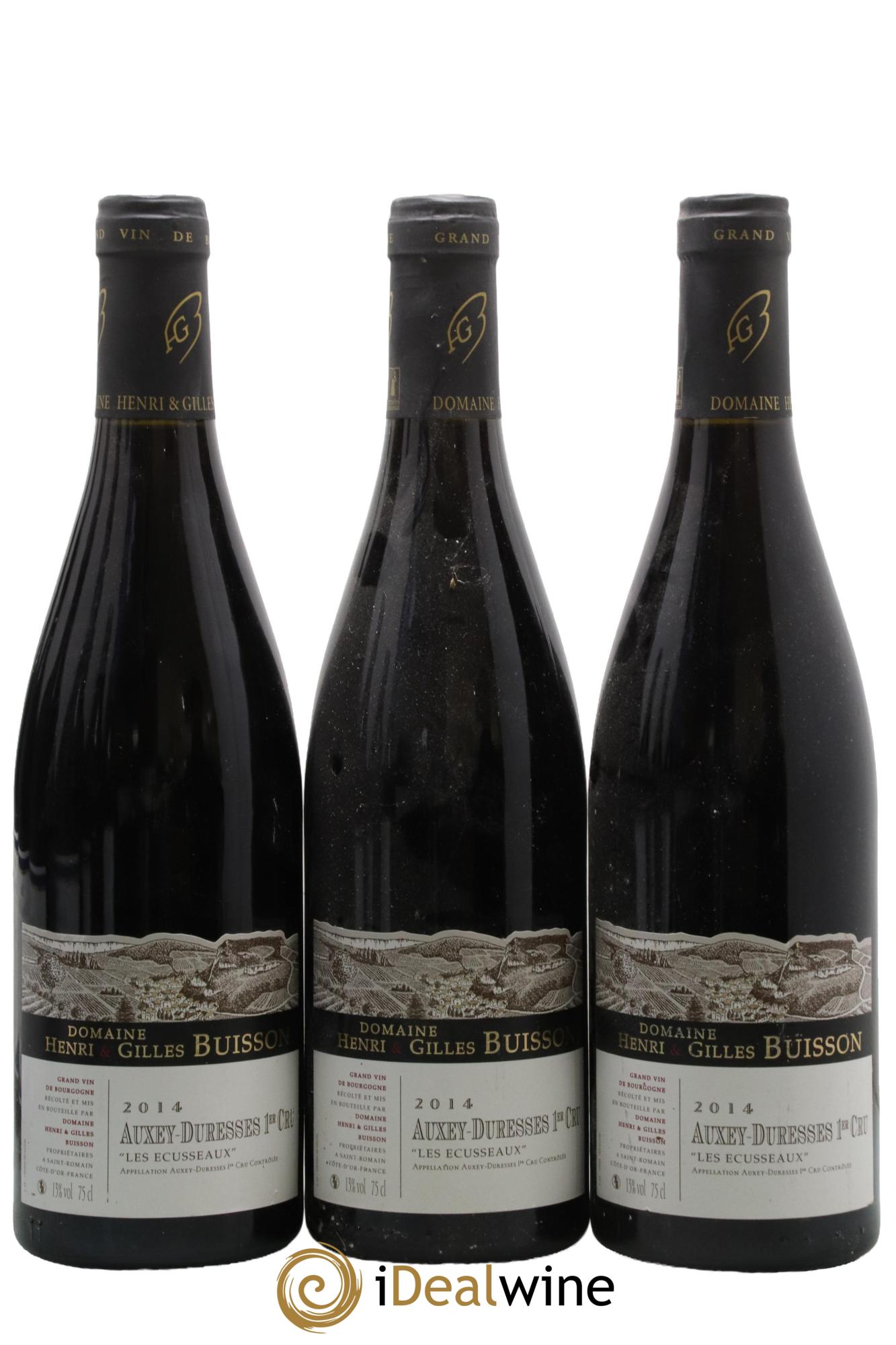 Auxey-Duresses 1er Cru Les Ecusseaux Henri et Gilles Buisson 2014 - Lot de 3 bouteilles - 0