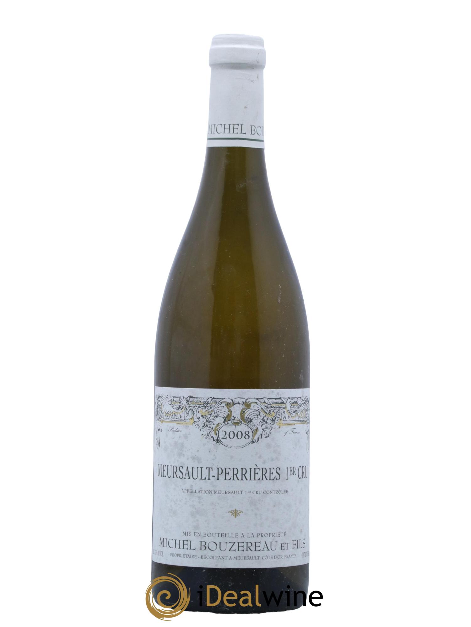 Meursault 1er Cru Perrières Michel Bouzereau et Fils (Domaine) 2008 - Lot de 1 bouteille - 0