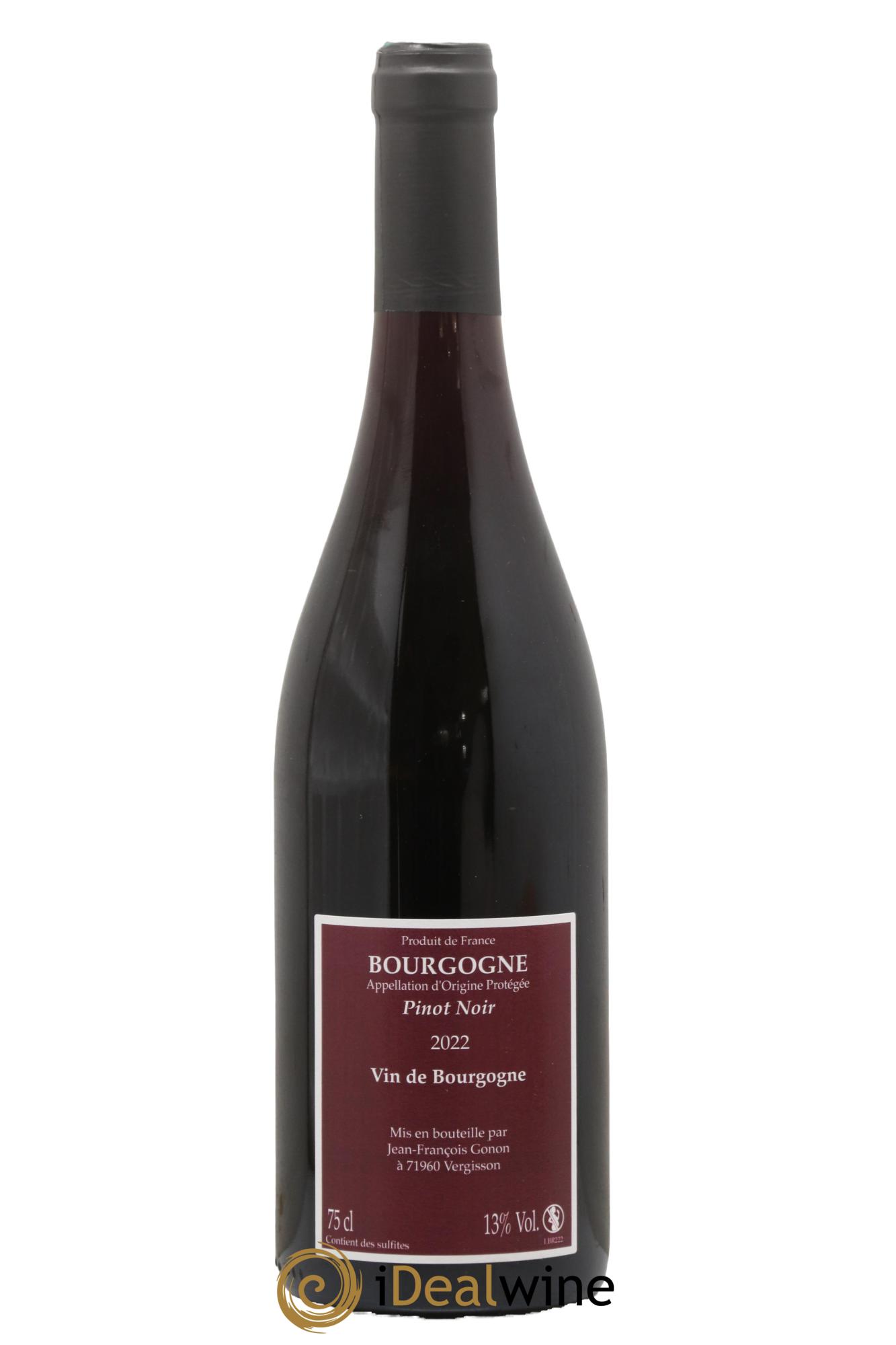 Bourgogne Pinot Noir Jean-François Gonon 2022 - Lot de 1 bouteille - 1