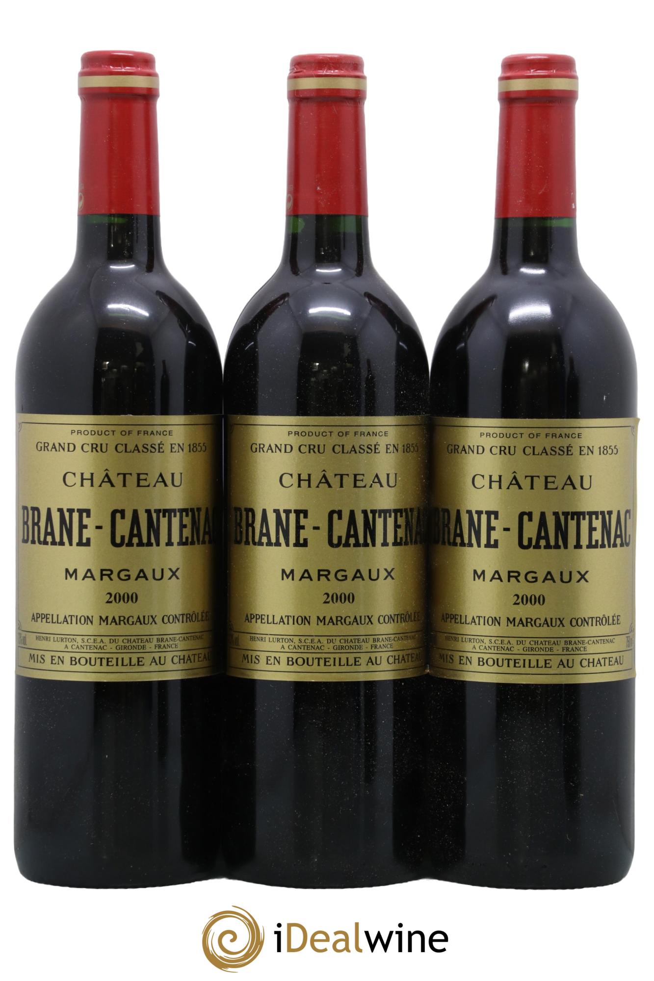 Château Brane Cantenac 2ème Grand Cru Classé 2000 - Lot de 12 bouteilles - 2