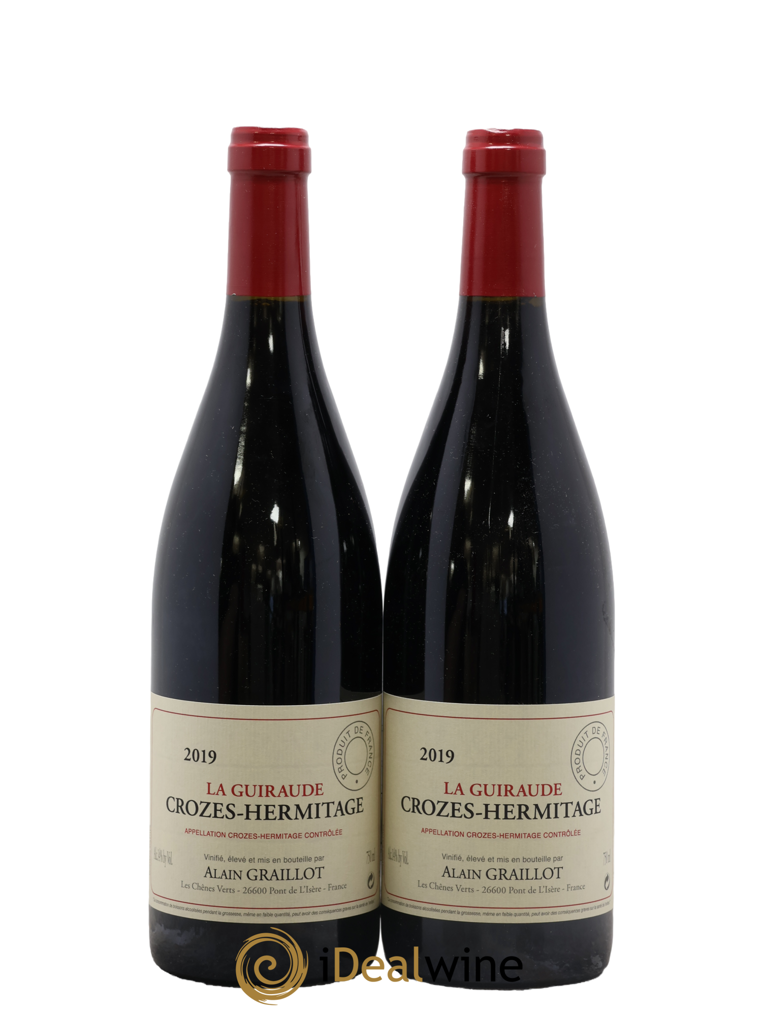 Crozes-Hermitage La Guiraude Domaine Graillot 2019 - Lot de 2 bouteilles - 0
