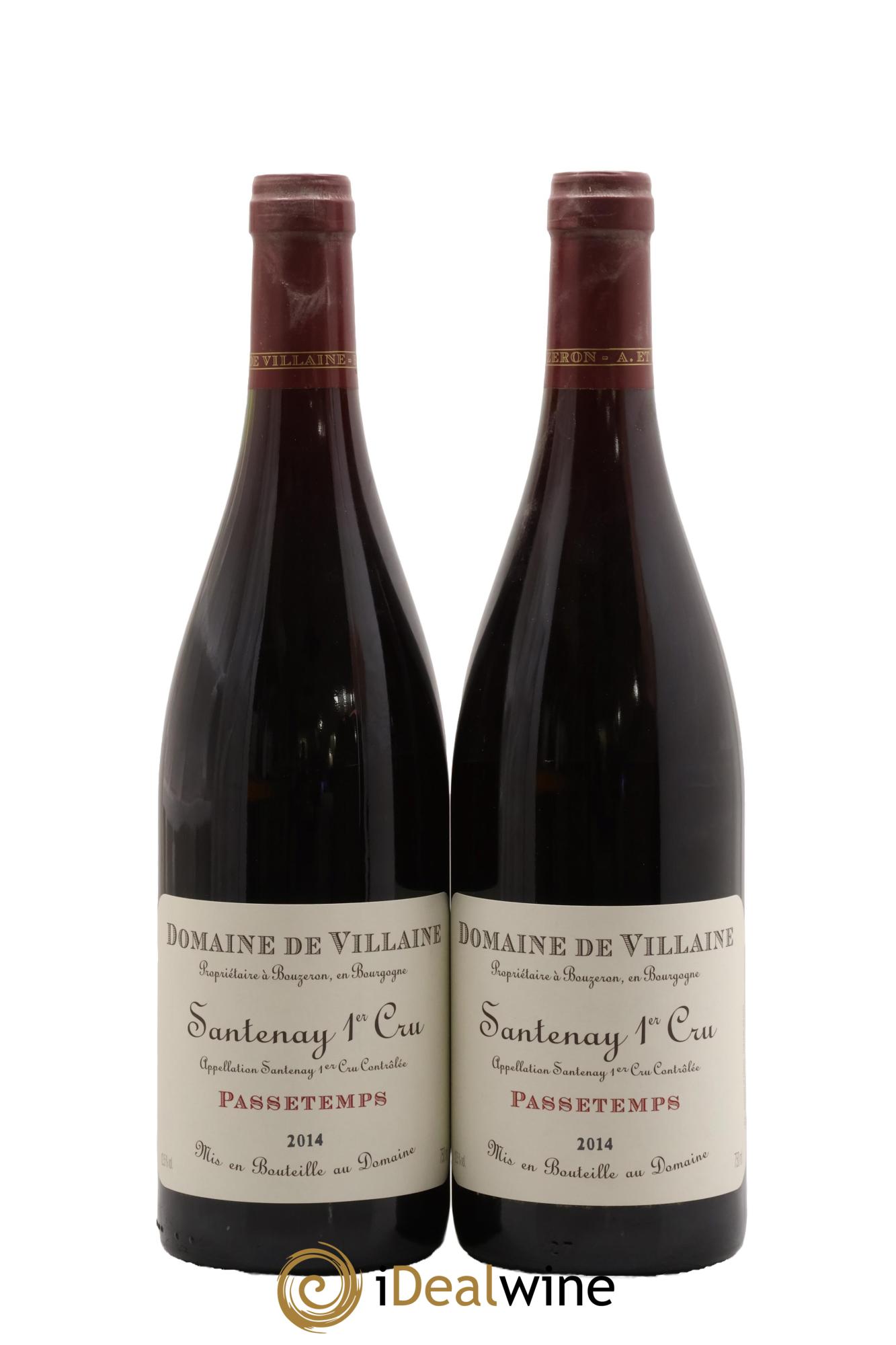 Santenay 1er Cru Passetemps Domaine de Villaine 2014 - Lot of 2 bottles - 0