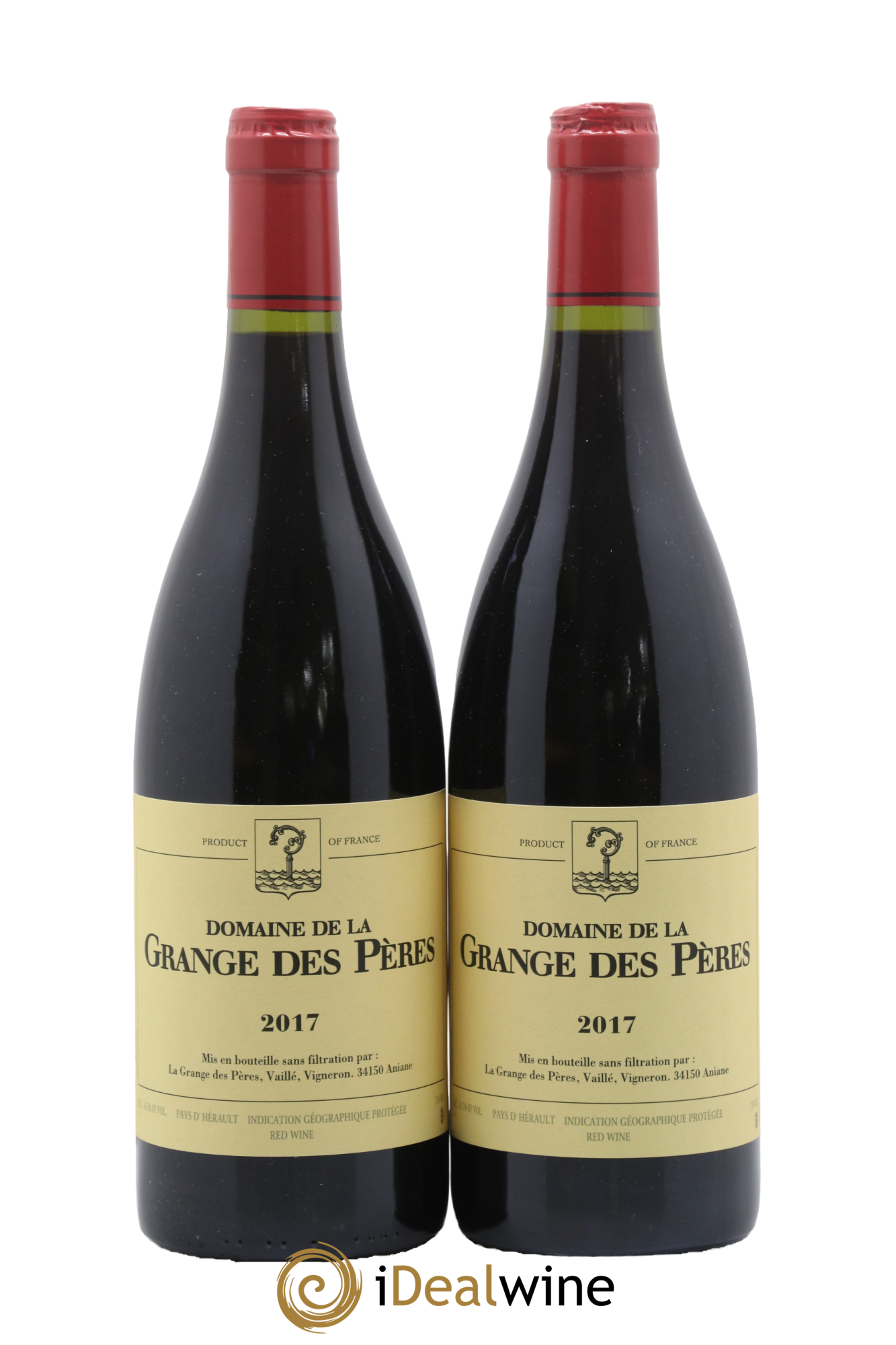 Pays d'Hérault Grange des Pères Laurent Vaillé 2017 - Lot de 2 bouteilles - 0