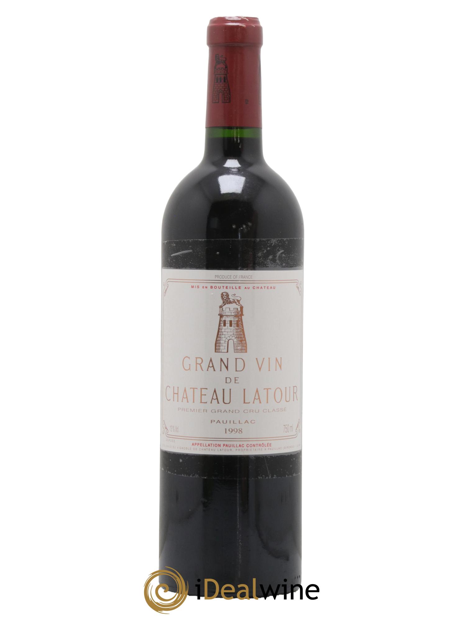Château Latour 1er Grand Cru Classé 1998 - Lot de 1 bouteille - 0