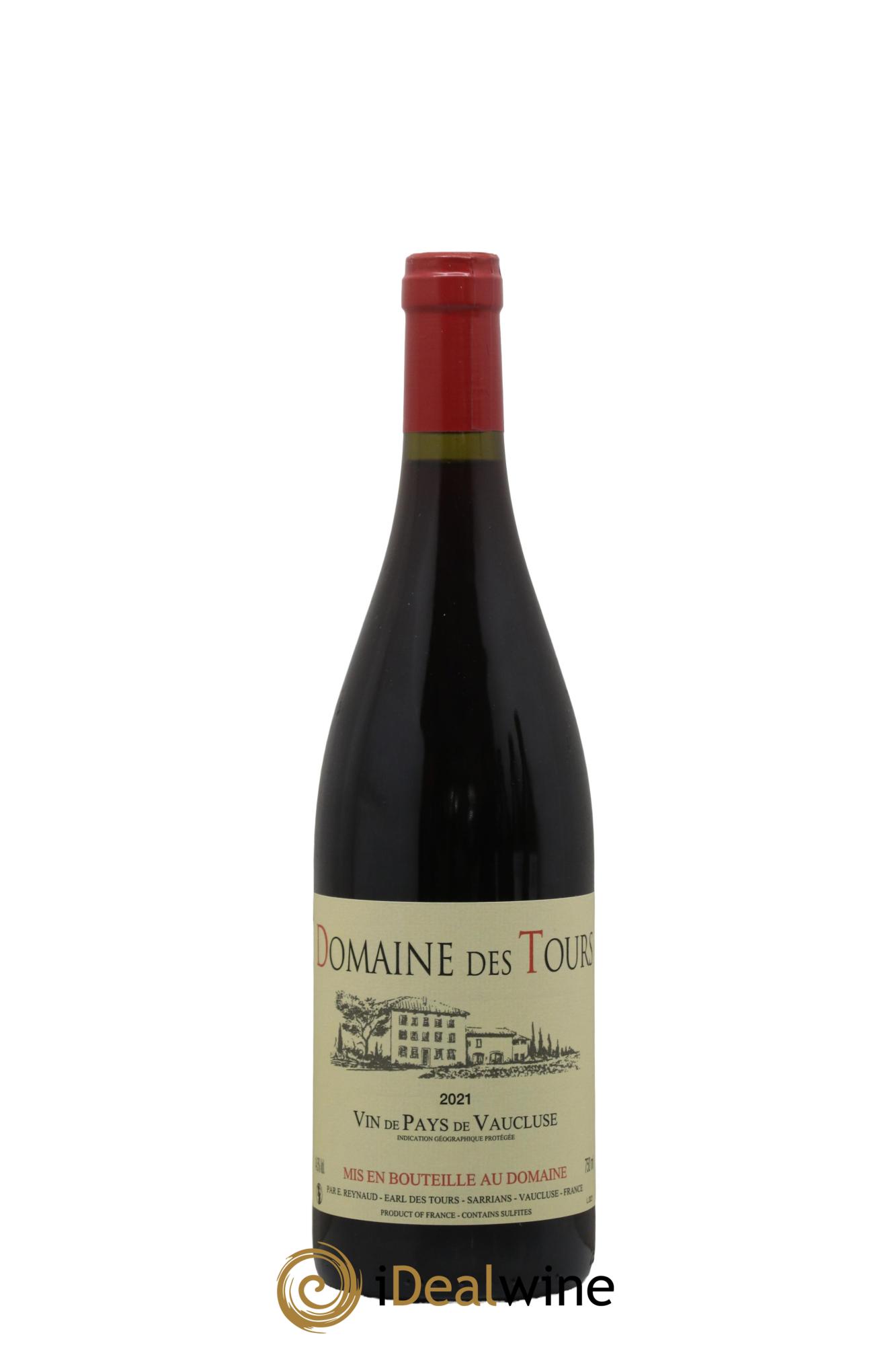IGP Vaucluse (Vin de Pays de Vaucluse) Domaine des Tours Emmanuel Reynaud 2021 - Lot de 1 bouteille - 0