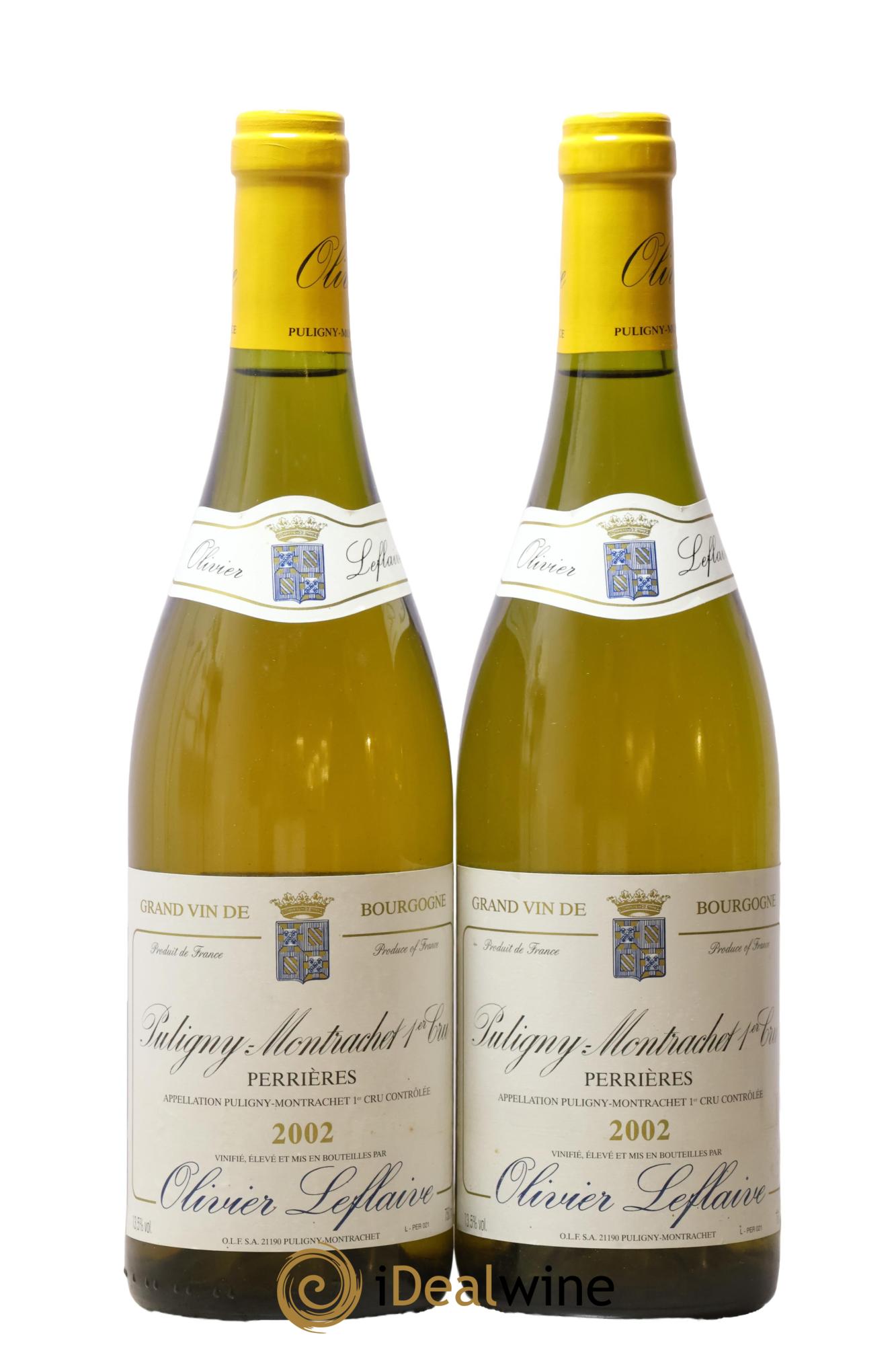 Puligny-Montrachet 1er Cru Perrières Olivier Leflaive 2002 - Lot de 2 bouteilles - 0